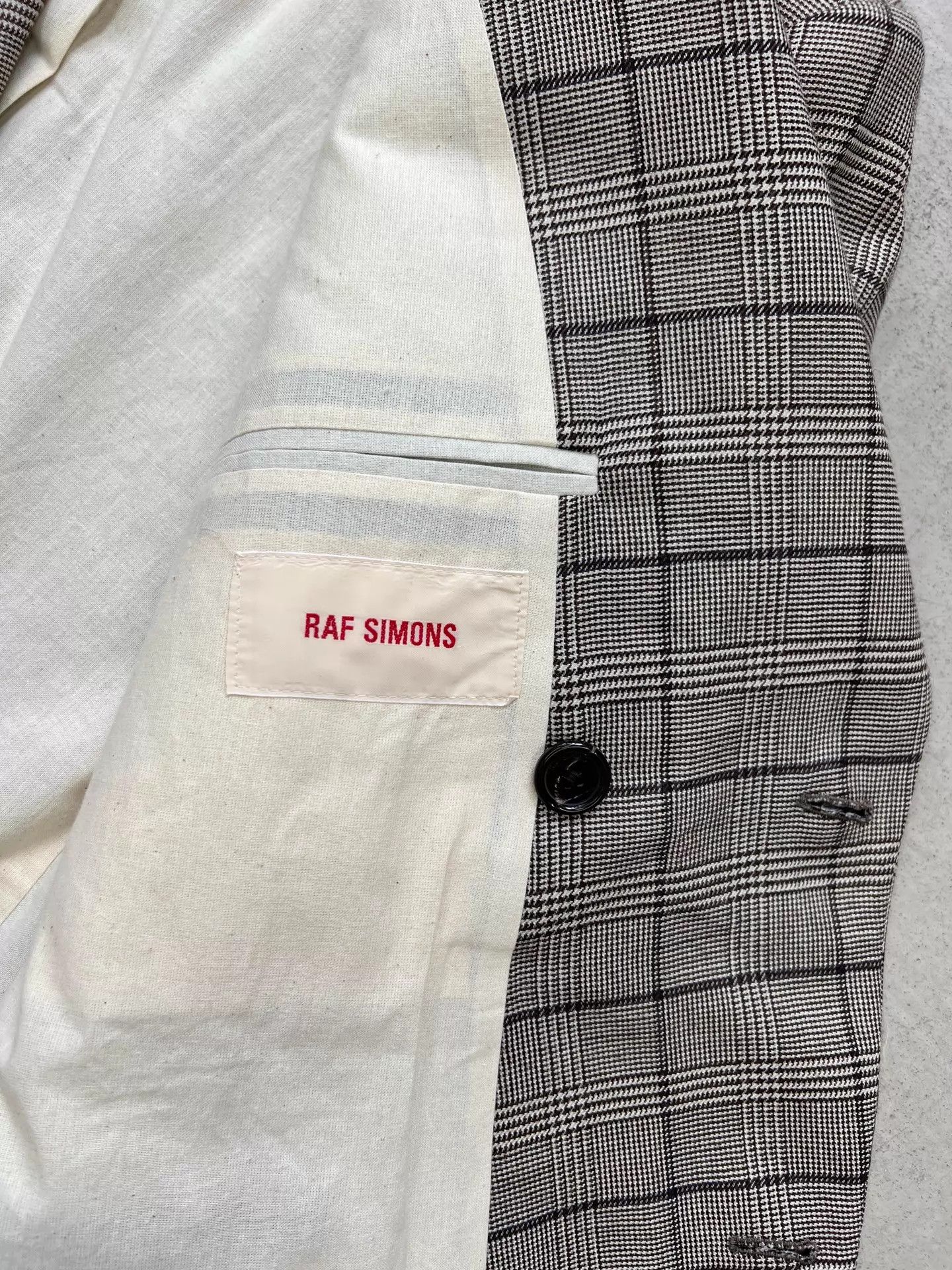 Raf Simons Raf Simons SS20 Virgin Wool Check Shaped Blazer 48 Size US M / EU 48-50 / 2 - 3 Thumbnail