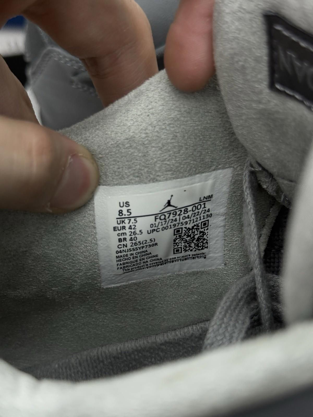 Jordan Brand Size 8.5 - Air Jordan 4 Retro SE Wet Cement (FQ7928-001) Size US 8.5 / EU 41-42 - 10 Thumbnail
