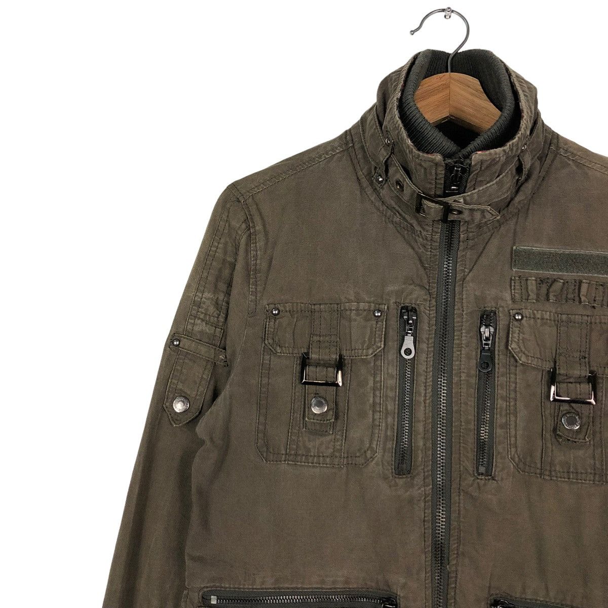 In The Attic 🔥VINTAGE BIKER JACKET IN THE ATTIC JAPAN MULTI POCKET PUNK Size US M / EU 48-50 / 2 - 5 Thumbnail
