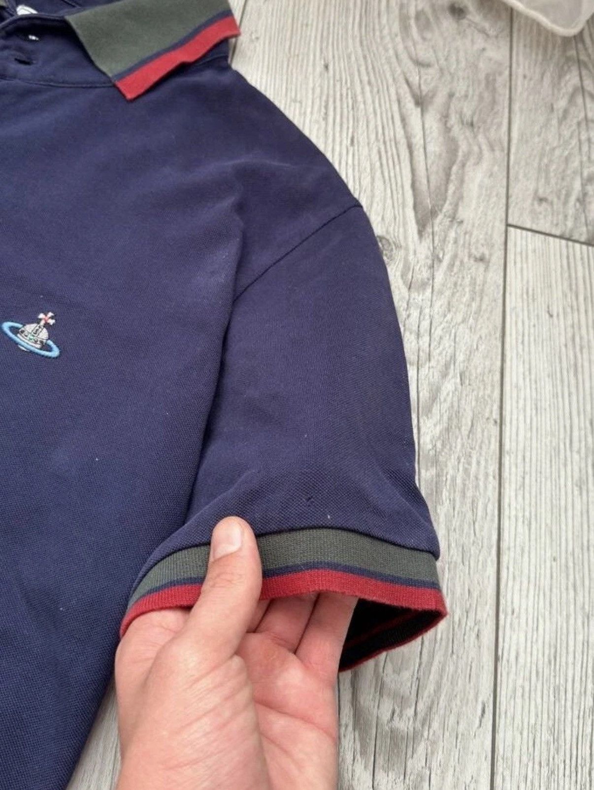 Vivienne Westwood Vivienne Westwood Vintage Classic Dark Blue Polo T-shirt Size US XL / EU 56 / 4 - 5 Thumbnail
