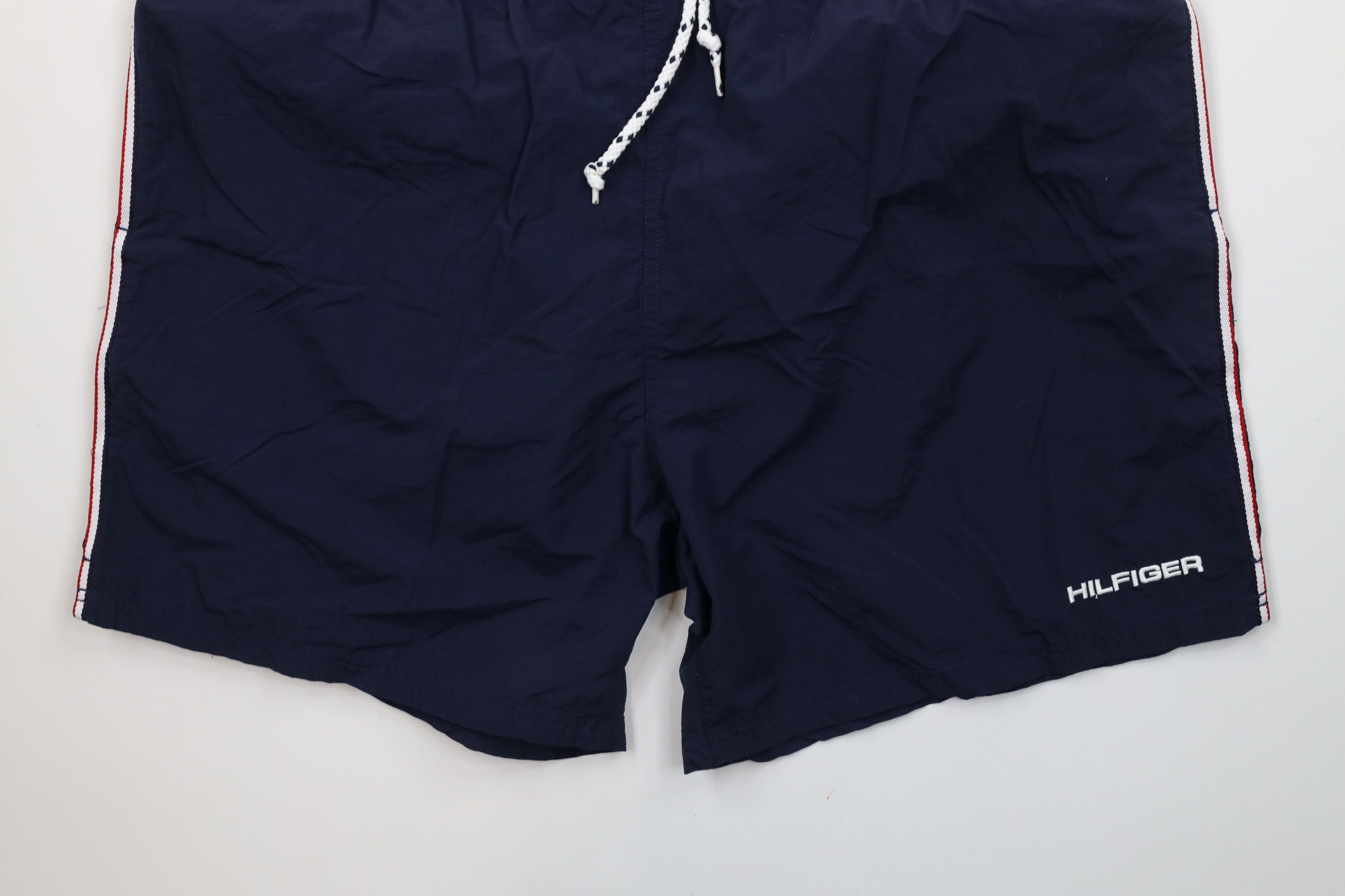 Tommy Hilfiger × Vintage Vintage 90s Tommy Hilfiger Lined Shorts Swim Trunks Blue Size US 36 / EU 52 - 4 Thumbnail