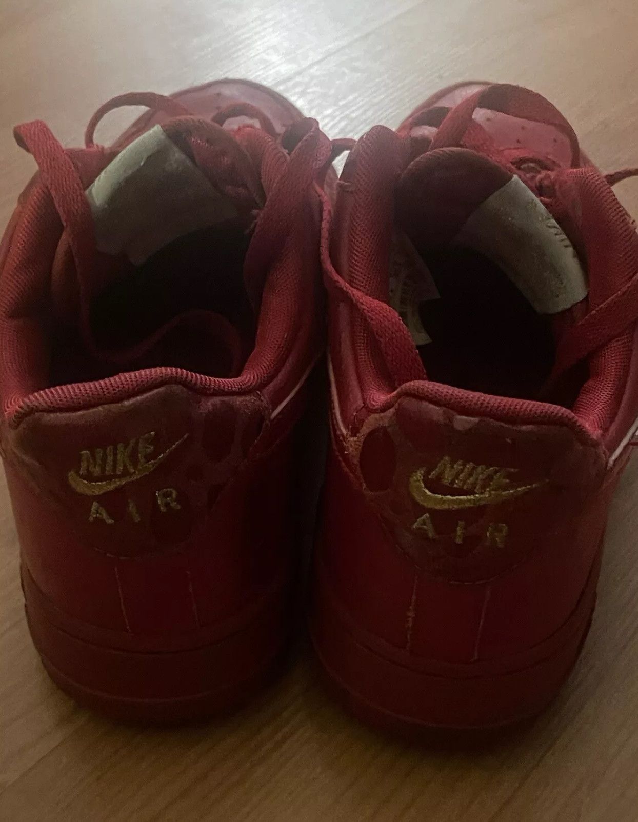 Nike NIKE AIR FORCE 1 '82 (2009) LEOPARD PRINT RED/GOLD Size US 9 / IT 39 - 5 Thumbnail