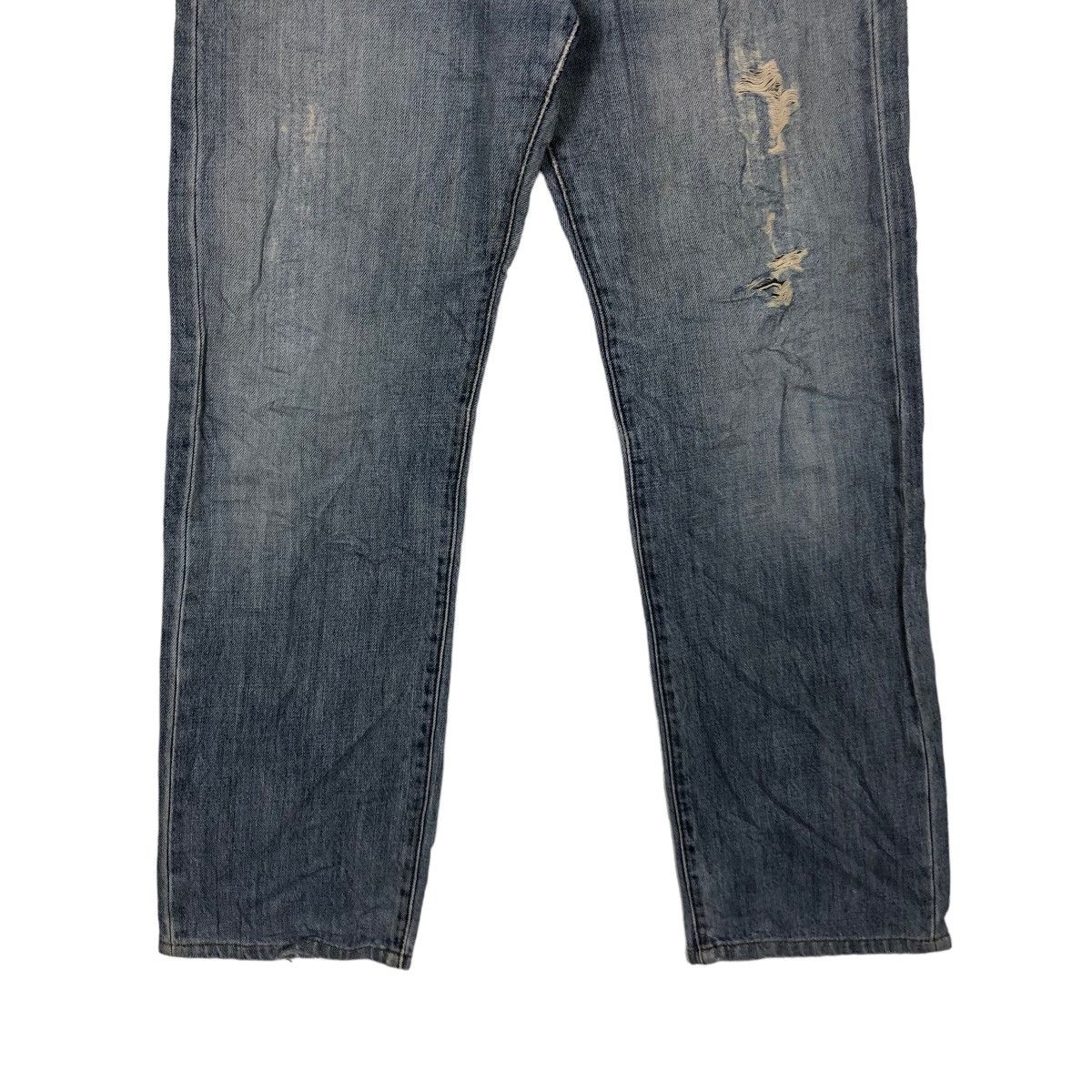 Japanese Brand 🔥90’s Distressed Denim Jeans Gold Rush Japan Made Size US 30 / EU 46 - 4 Thumbnail