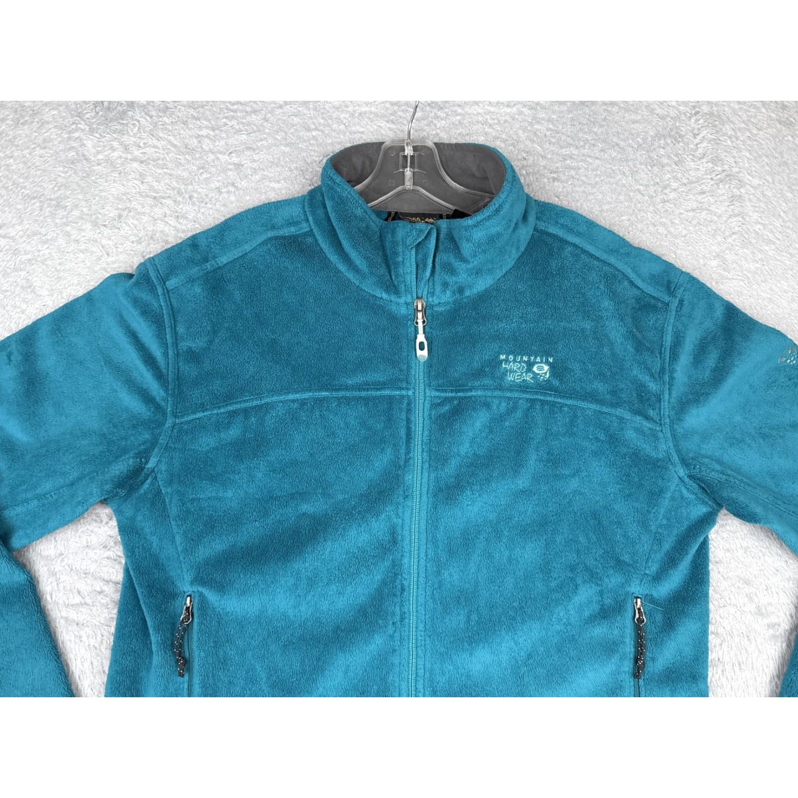Mountain Hardwear VINTAGE: No—ignore. Mountain Hardwear Fleece Jacket Womens XL Teal Pyxis Full Zip Polyester Size XL / US 12-14 / IT 48-50 - 7 Thumbnail