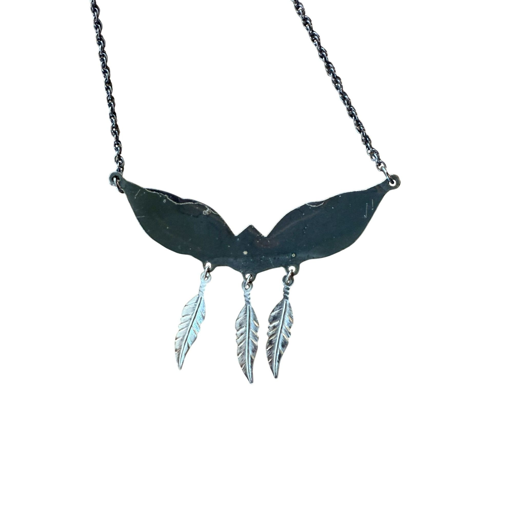 Other Montana Silversmiths Native American Feather Pendant Necklac Size ONE SIZE - 4 Thumbnail