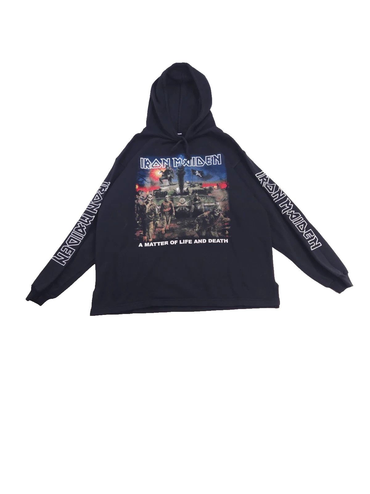 Vintage Iron Maiden A Matter Of Life And Death Hoodie Shirt L Size US L / EU 52-54 / 3 - 1 Thumbnail