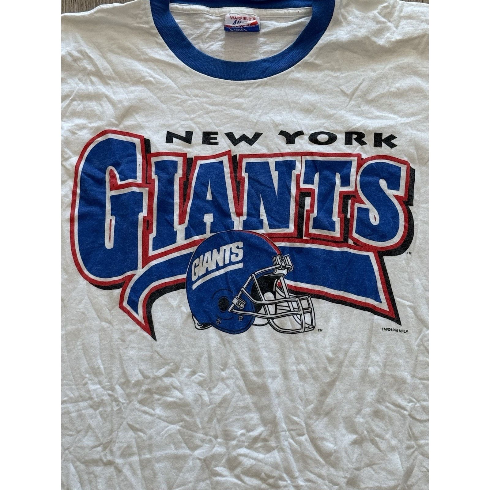 NFL Vintage 90s New York Giants Tee Shirt NFL Logo 1998 Size US XL / EU 56 / 4 - 2 Thumbnail
