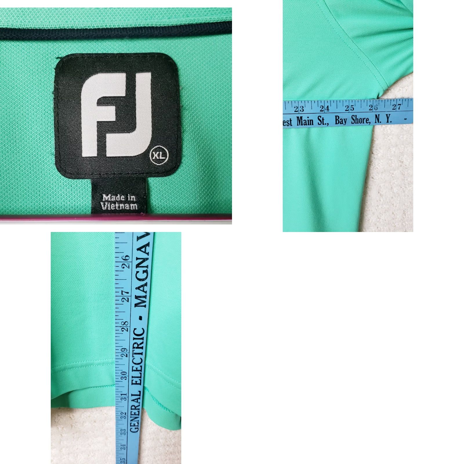 Footjoy FJ Footjoy Golf Polo Shirt Men XL Short Sleeve Teal Green Shirt Size US XL / EU 56 / 4 - 8 Thumbnail