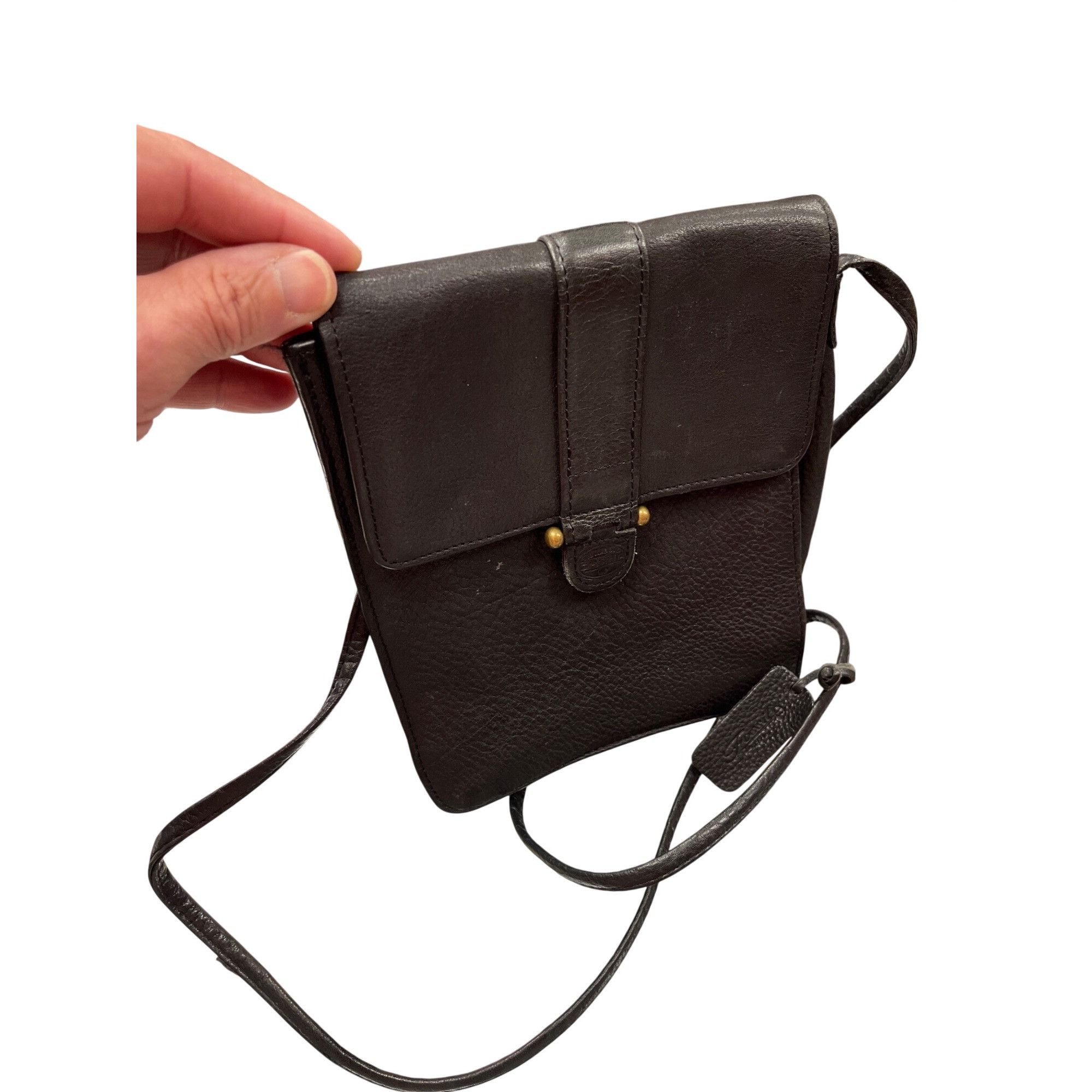 Fossil Fossil VTG wms black leather crossbody shoulder bag 8"x6.5"x Size ONE SIZE - 16 Thumbnail