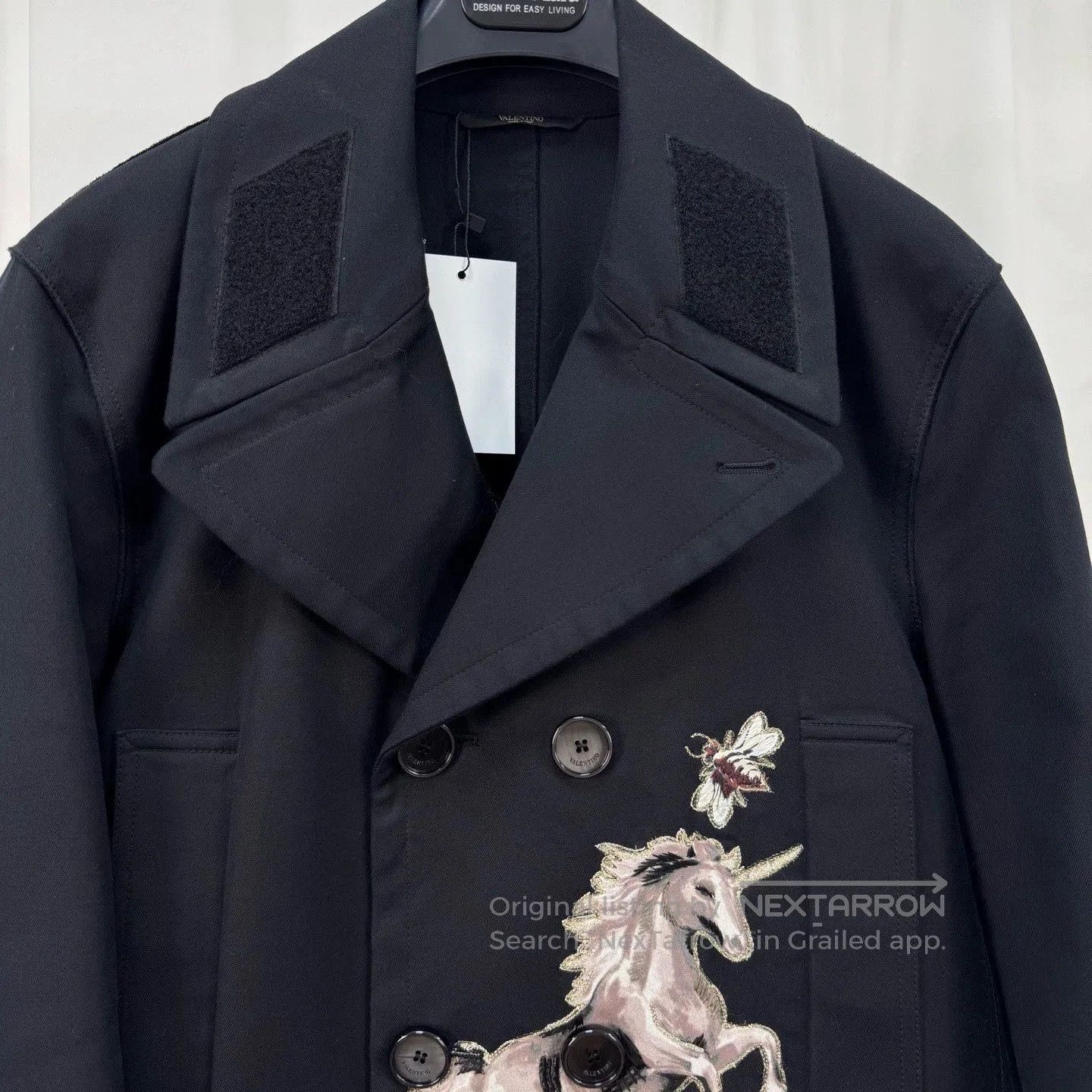 Valentino Valentino Gold Thread Embroidered Coat. Size US M / EU 48-50 / 2 - 3 Thumbnail
