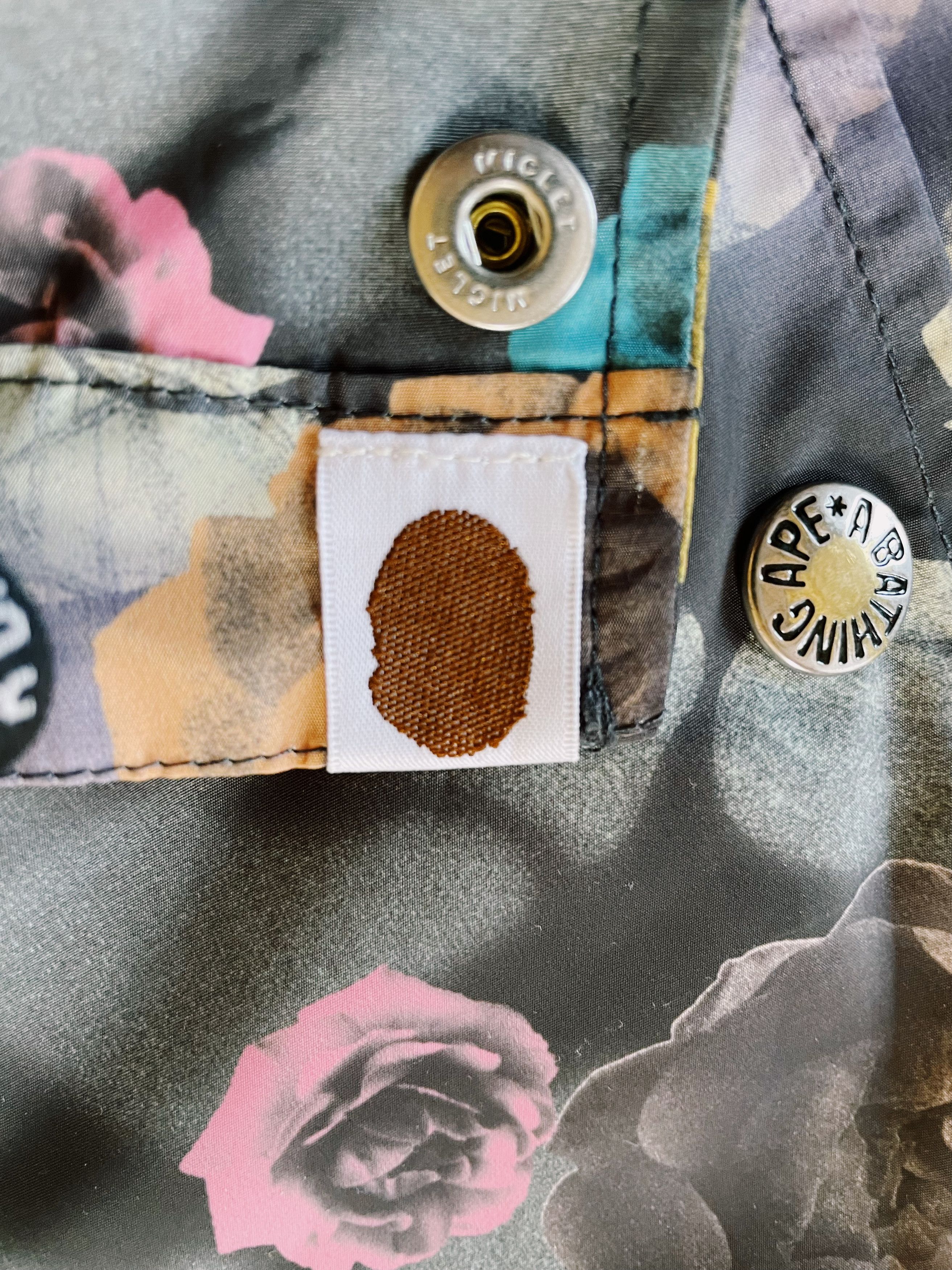 Bape Bape A Bathing Ape Floral Camo Coach Jacket Size US M / EU 48-50 / 2 - 8 Thumbnail