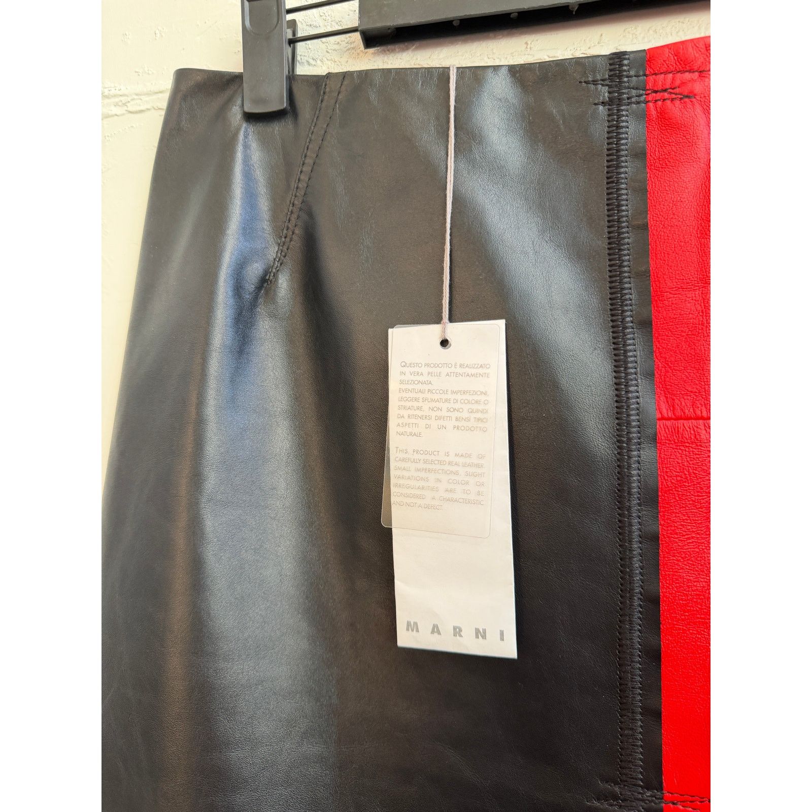Marni Marni Leather Skirt Size 26" / US 2 / IT 38 - 3 Thumbnail