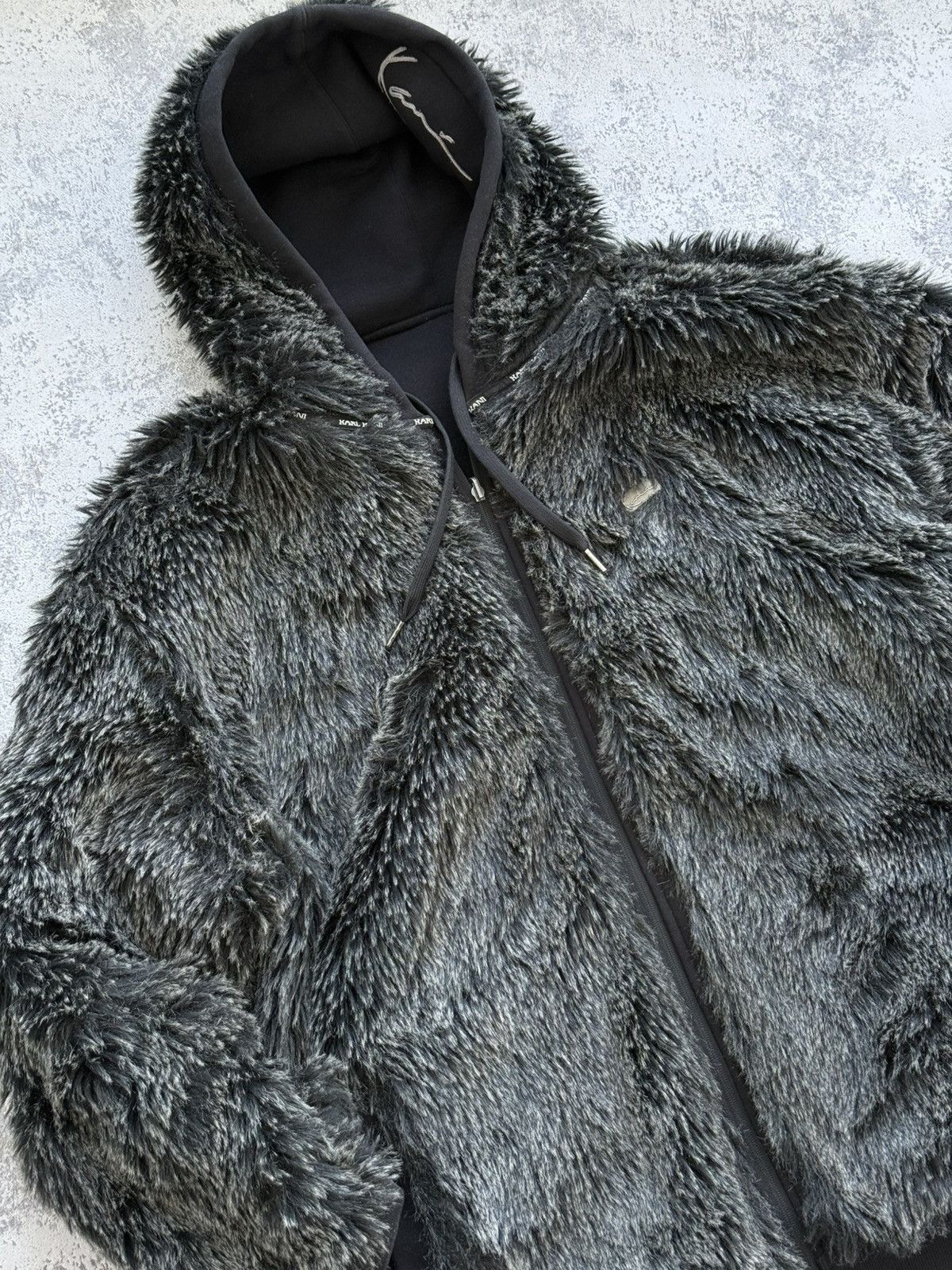 Vintage Rare Karl Kani Reversible Y2K Vintage Fur Zip Hoodie Jacket Size US XL / EU 56 / 4 - 6 Thumbnail