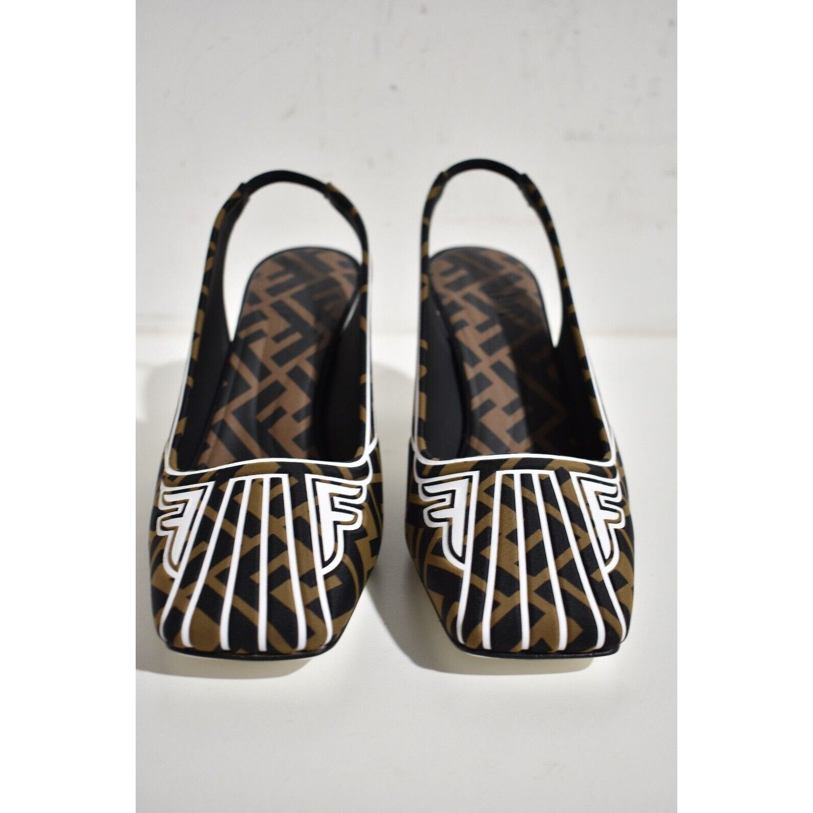 Slingback Fendi Ffreedom Fendi Freedom FF Logo Square Toe - Main Image