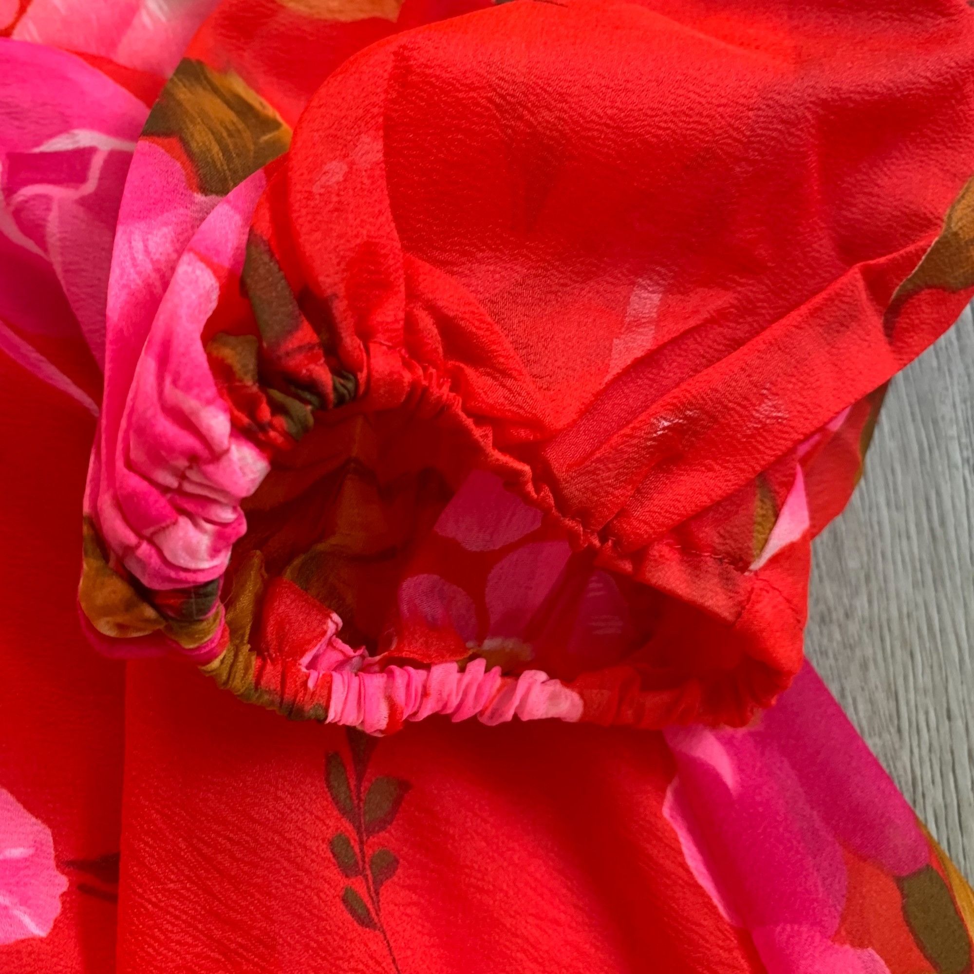 Vintage Vintage Mr. Boots Sheer Sleeve Novelty Floral All Over Print Size S / US 4 / IT 40 - 9 Thumbnail