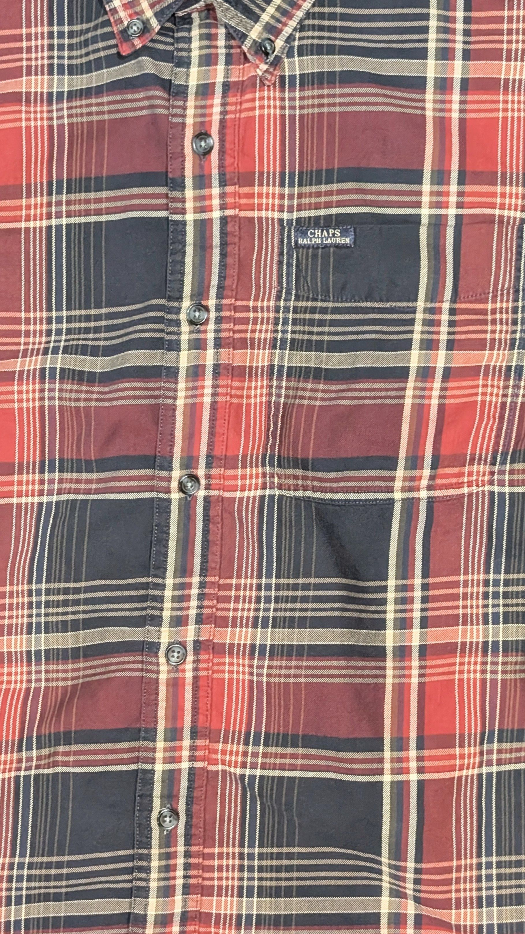 Chaps Ralph Lauren Vintage Chaps Ralph Lauren plaid oxford shirt Size US M / EU 48-50 / 2 - 2 Thumbnail