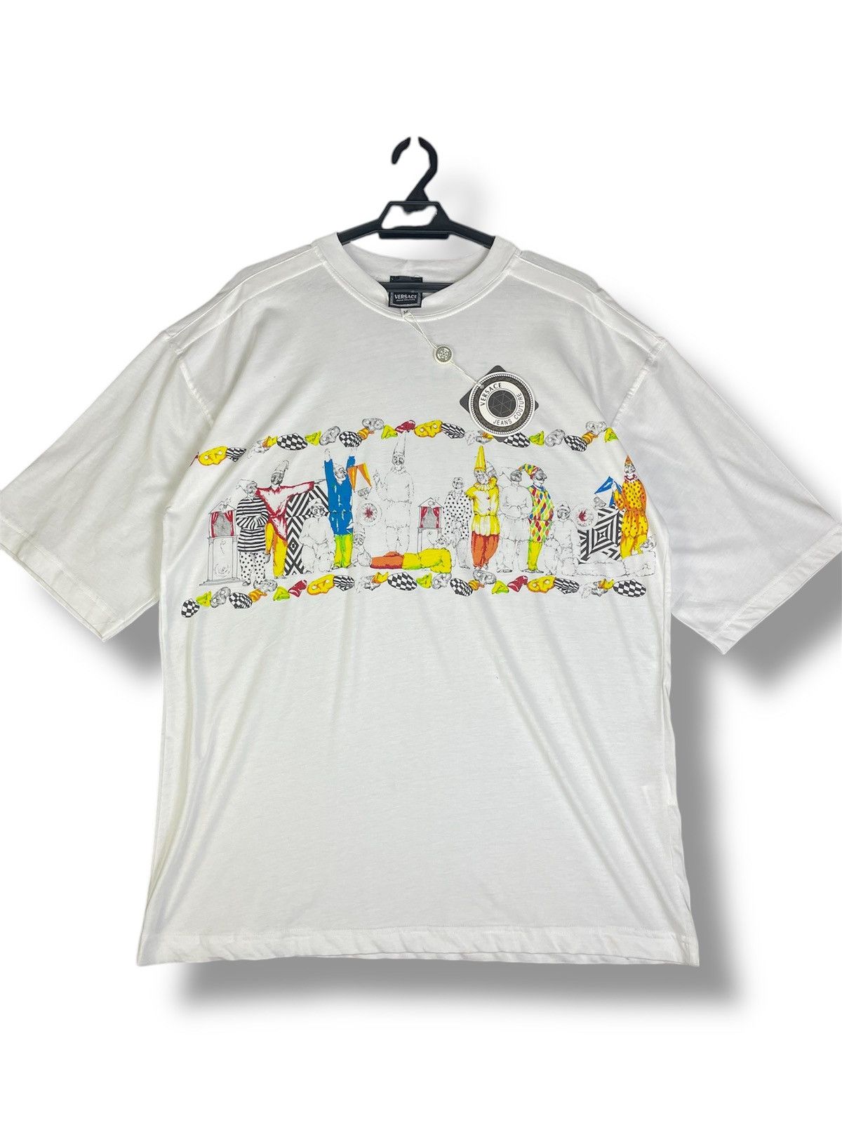 Versace 🔥Rare Vintage Versace Jeans Couture Harlequin Napoli Size US M / EU 48-50 / 2 - 4 Thumbnail