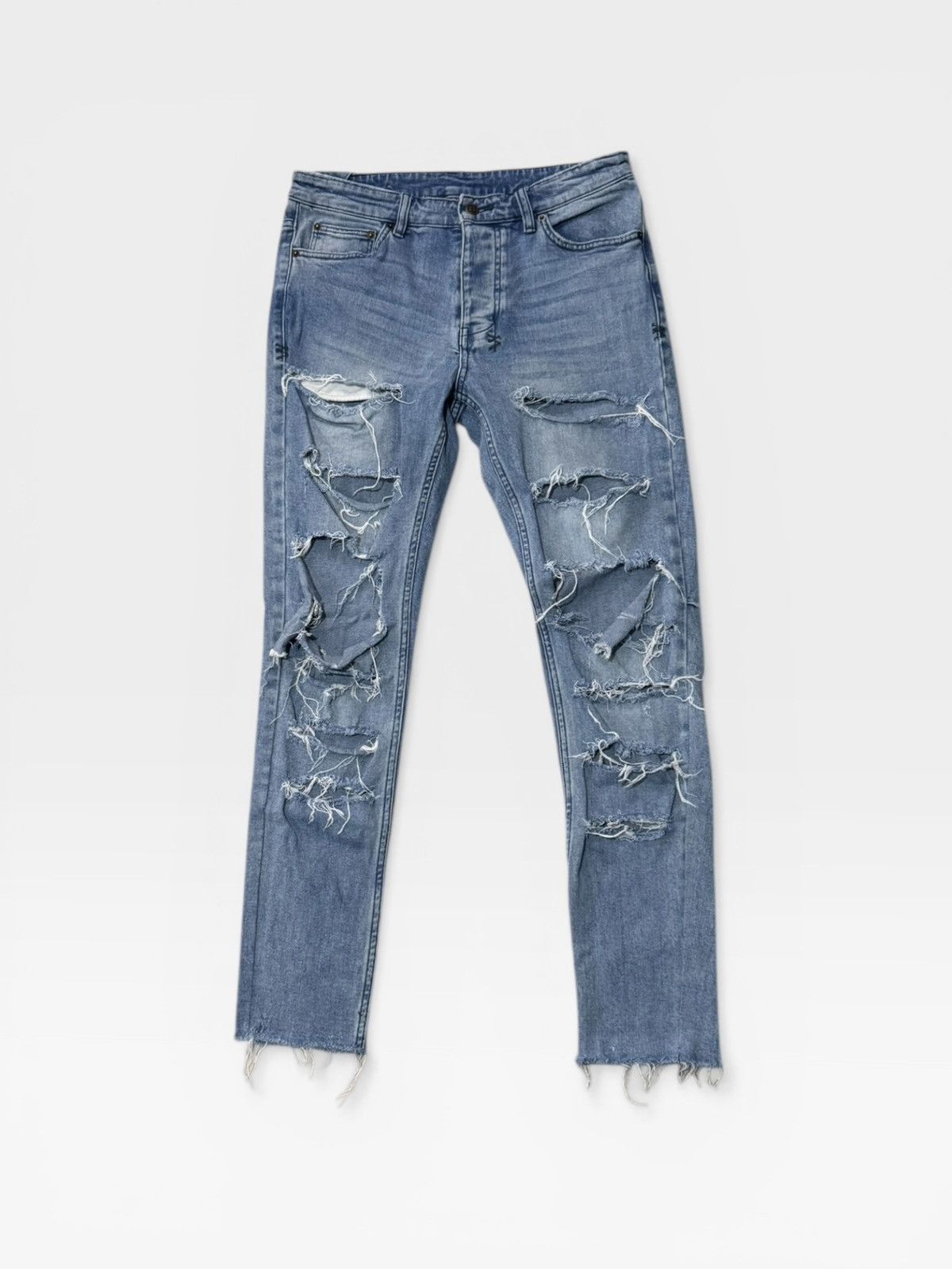 Ksubi Ksubi Distressed Denim Jeans Size US 32 / EU 48 - 1 Thumbnail
