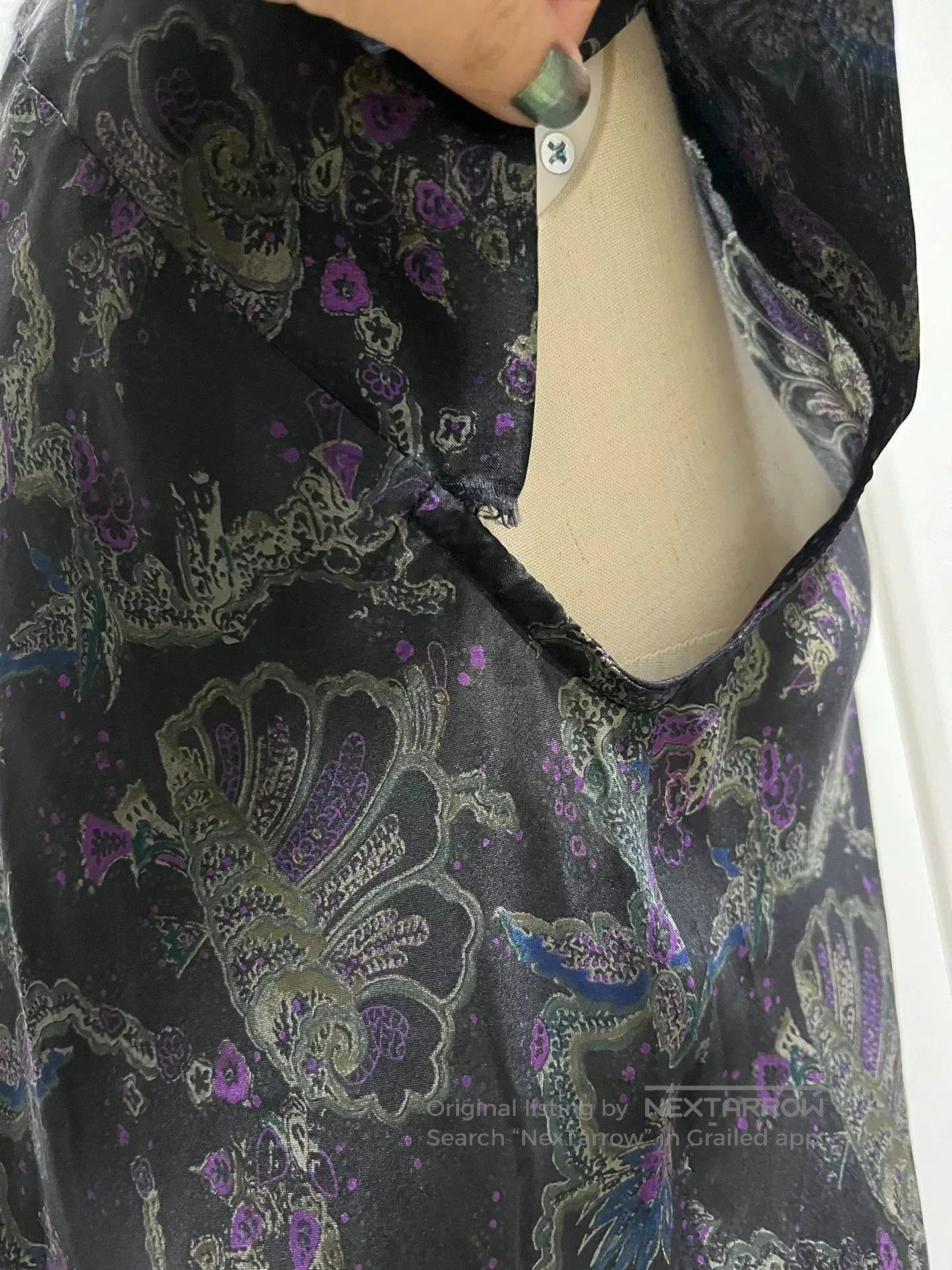 Dries Van Noten Dries Van Noten 1998 FW Silk Dress. Size XS / US 0-2 / IT 36-38 - 6 Thumbnail