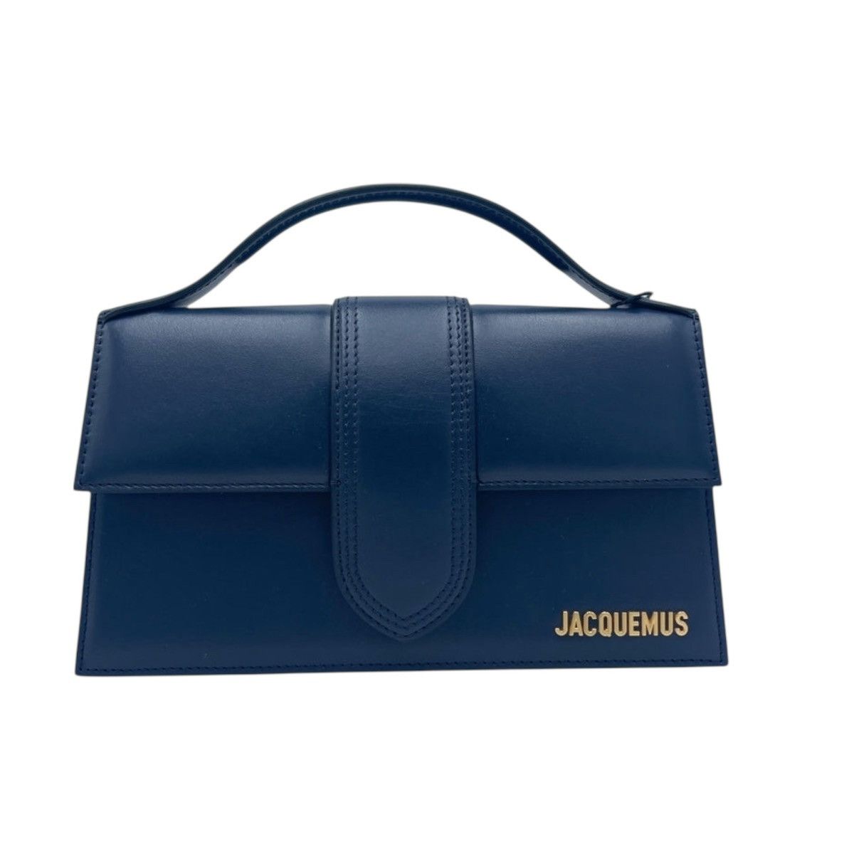 Jacquemus Jacquemus Le Grand Bambino bag in Dark Navy leather Size ONE SIZE - 1 Thumbnail