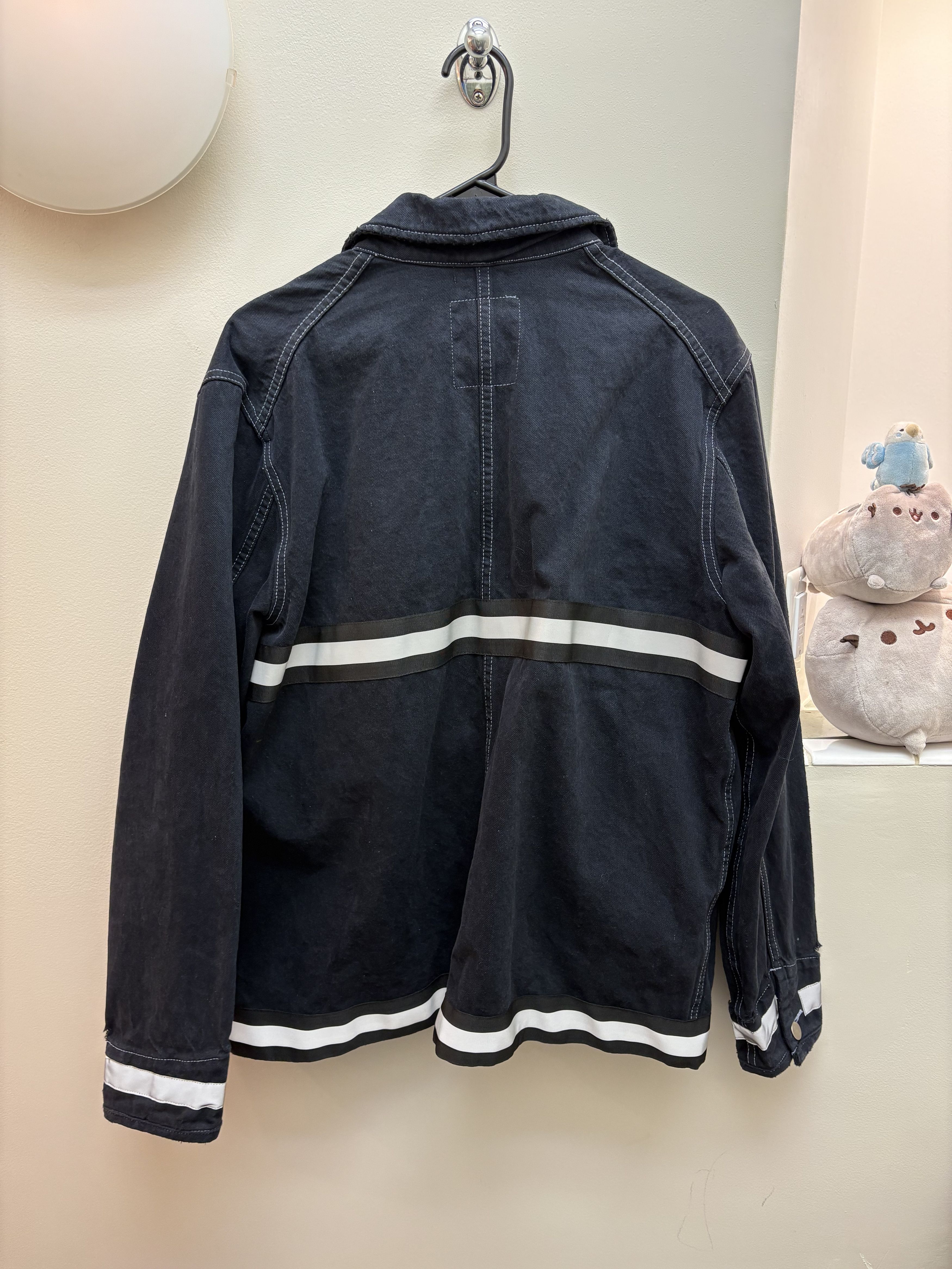 Assembly New York Reflective Fireman Clasp Denim Jacet Size US L / EU 52-54 / 3 - 4 Thumbnail