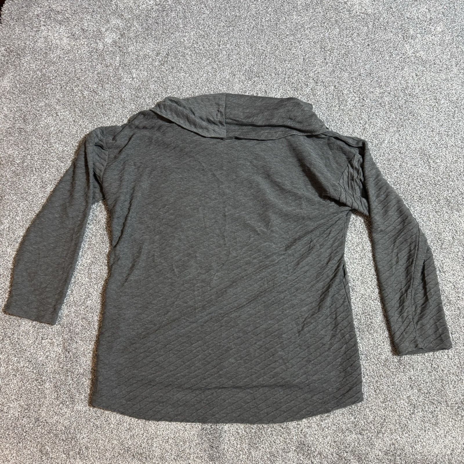Other Cowl Neck Top Womens 1X Plus Lagenlook Chic Textured Knit Size XL / US 12-14 / IT 48-50 - 7 Thumbnail