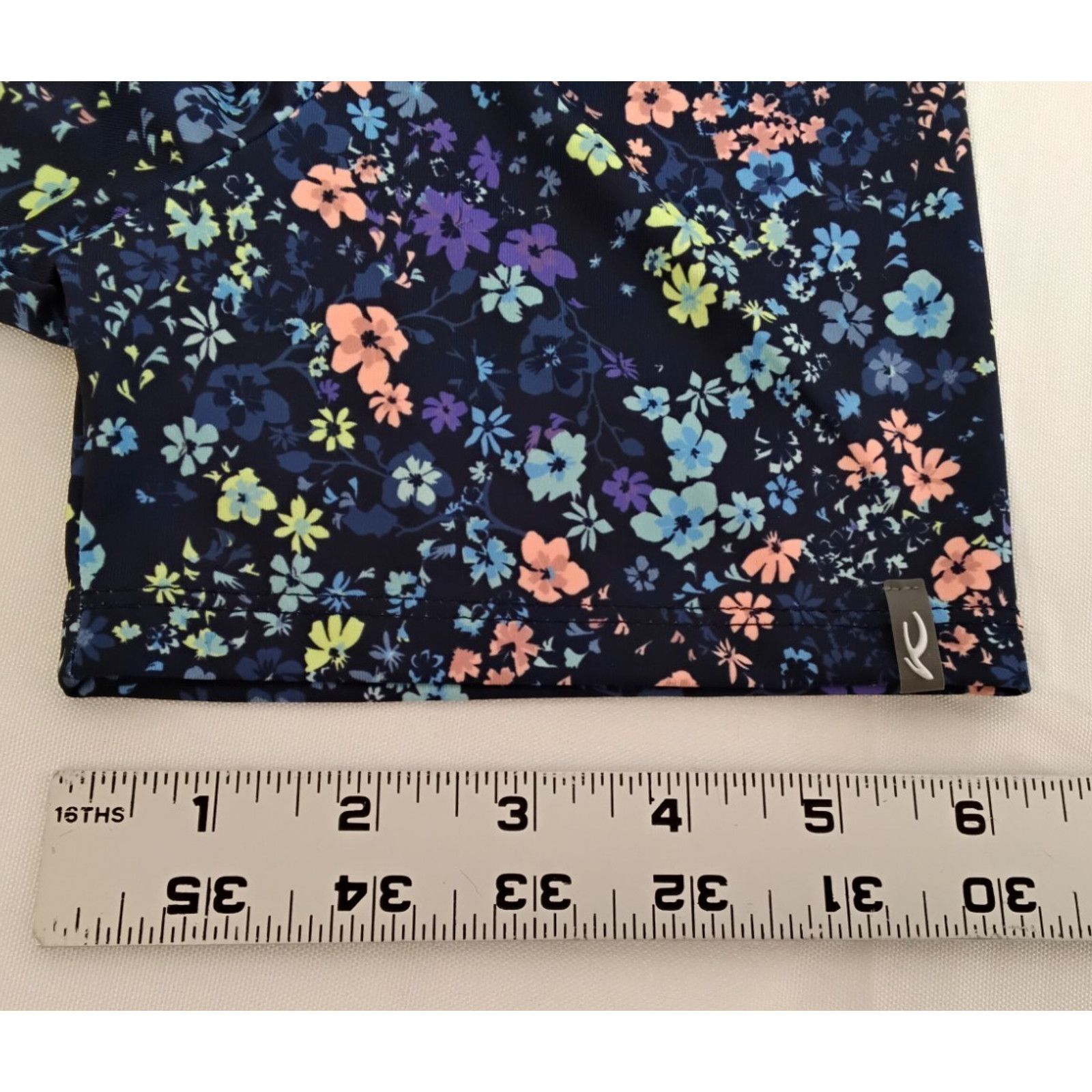 KJUS Kjus Women's Enya Printed Polo Size 40/L Blue Floral NWT Size L / US 10 / IT 46 - 14 Thumbnail
