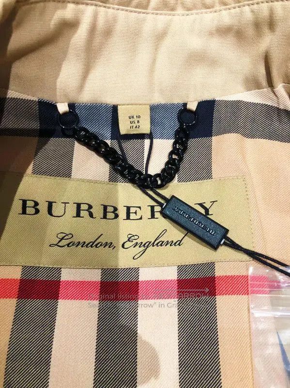 Burberry Burberry Women's Khaki Cotton Trench Coat. Size M / US 6-8 / IT 42-44 - 8 Thumbnail