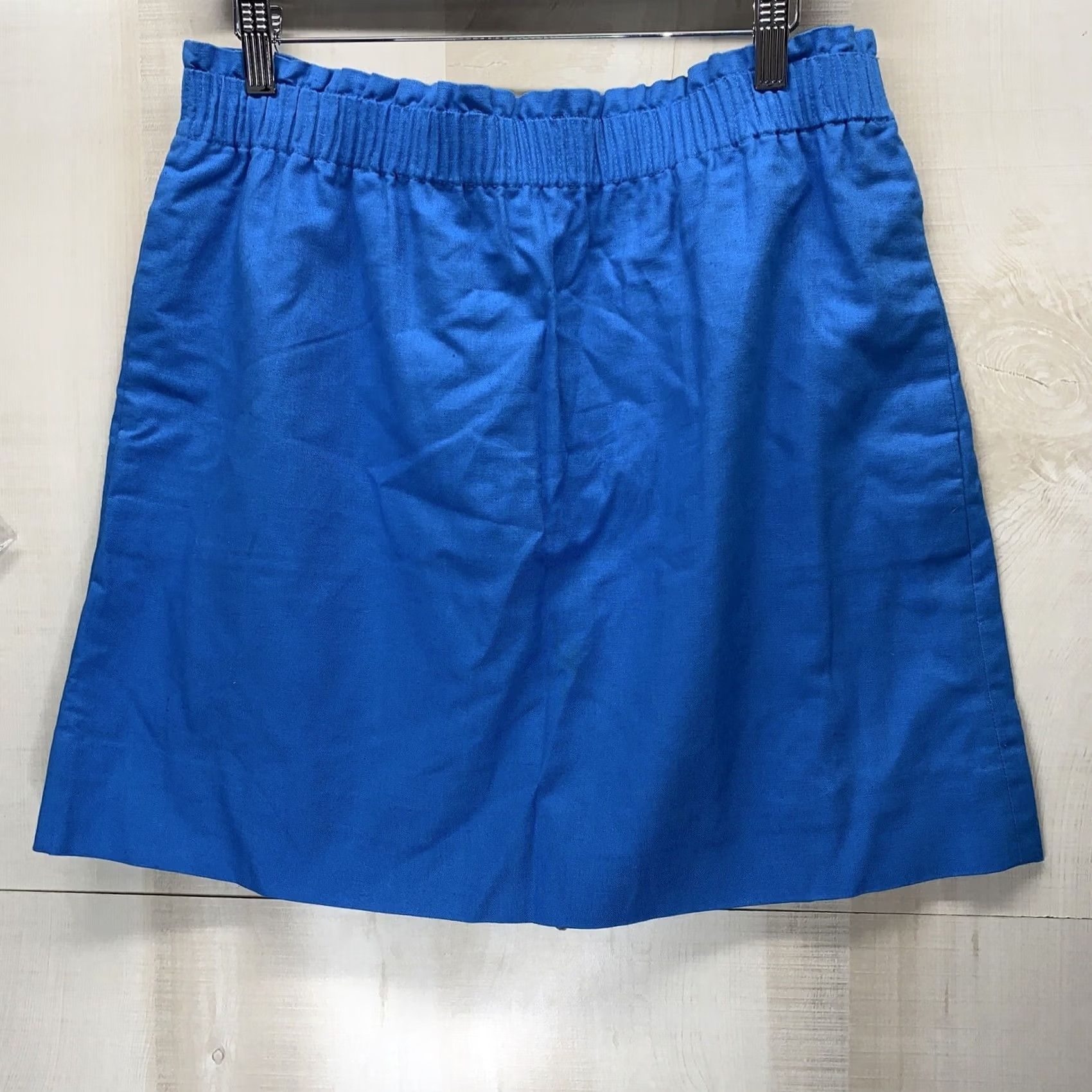 J.Crew VINTAGE J.CREW Skirt Canvas Style Elastic Waist Blue SZ 12 NWT #2542 Size 34" / US 12 / IT 48 - 2 Thumbnail