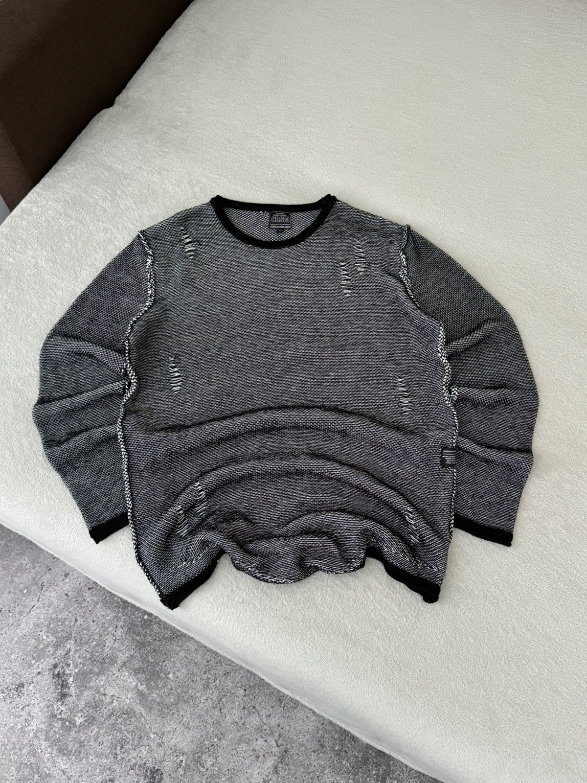 Other Vintage Diesel style knitted Y2K distressed sweatshir Size US XL / EU 56 / 4 - 1 Thumbnail