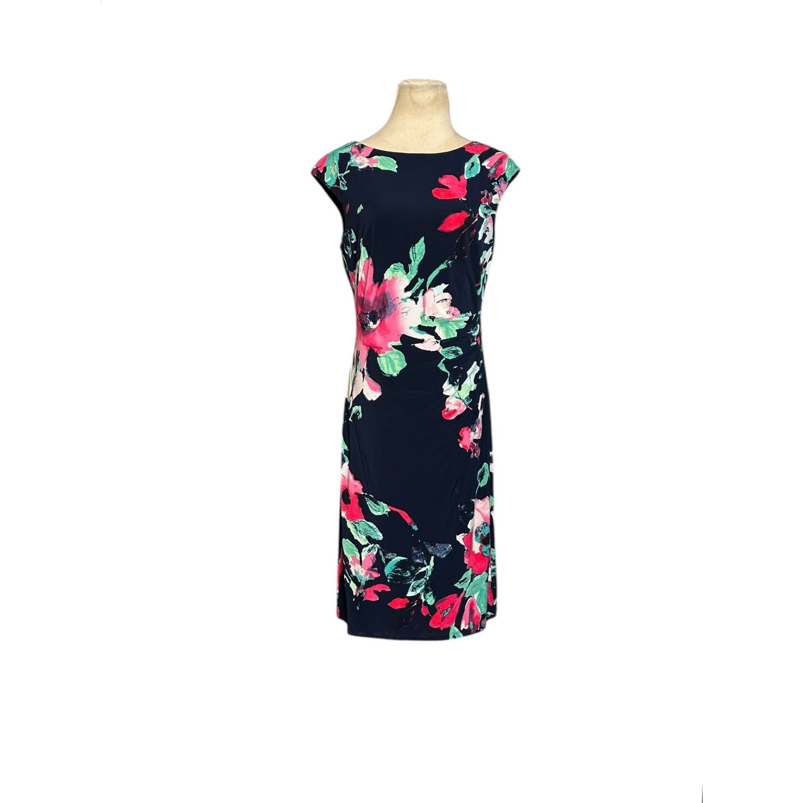 Ralph Lauren Ralph Lauren blue floral cap sleeves sheath dress size 6 Size M / US 6-8 / IT 42-44 - 20 Thumbnail