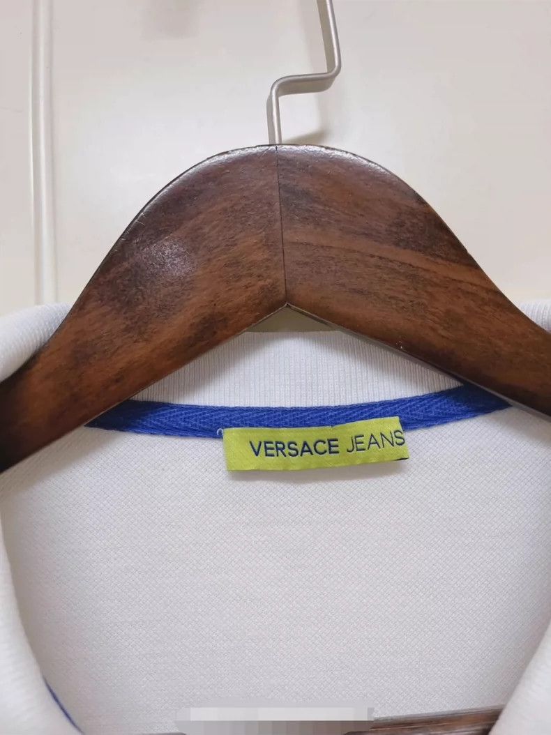 Versace Versace Classic blue striped men's short sleeves Size US L / EU 52-54 / 3 - 3 Thumbnail