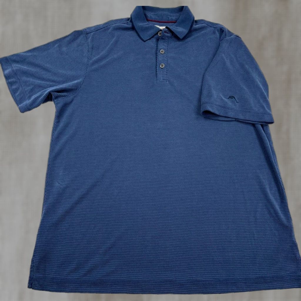 Tommy Bahama Tommy Bahama Polo Shirt Men Large Blue Navy Cotton Modal Golf Casual All Seasons Size US L / EU 52-54 / 3 - 1 Thumbnail