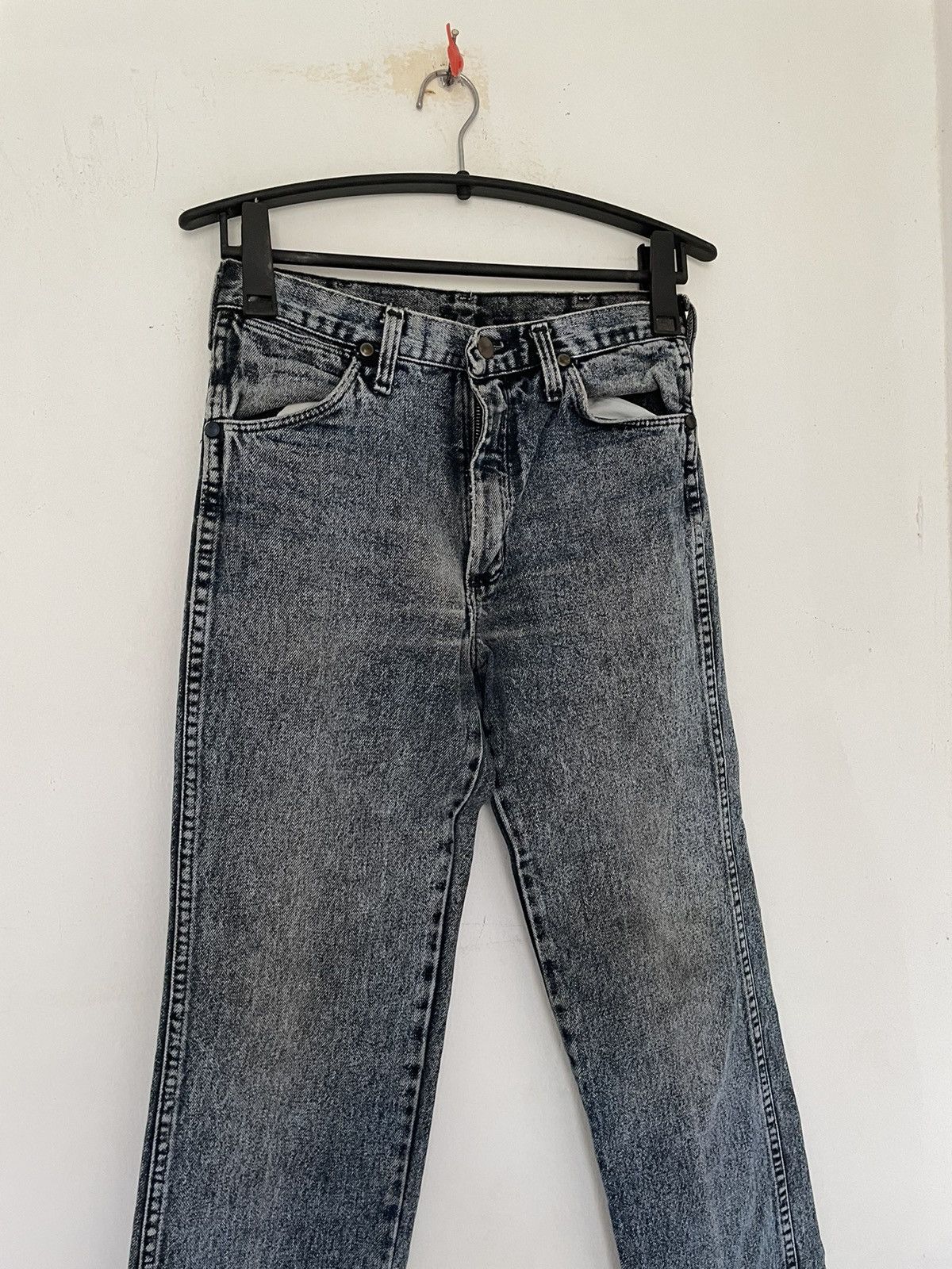 Vintage VINTAGE WRANGLER 90s ACID WASH MADE IN USA Size US 29 - 2 Thumbnail
