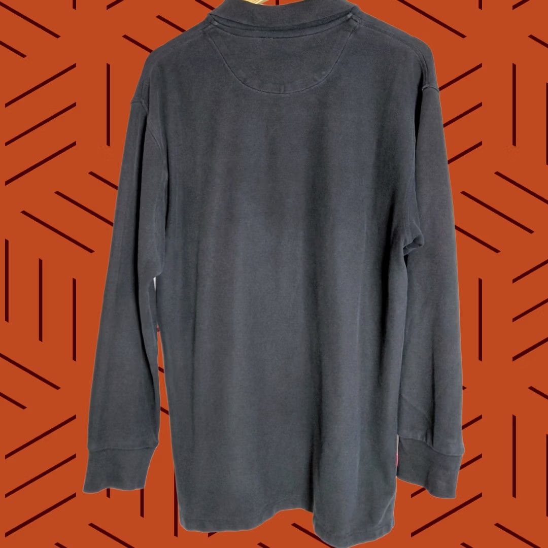 Orvis Orvis Polo Shirt Long Sleeve 100% Cotton Knit Black Solid M Mens Size US M / EU 48-50 / 2 - 1 Thumbnail