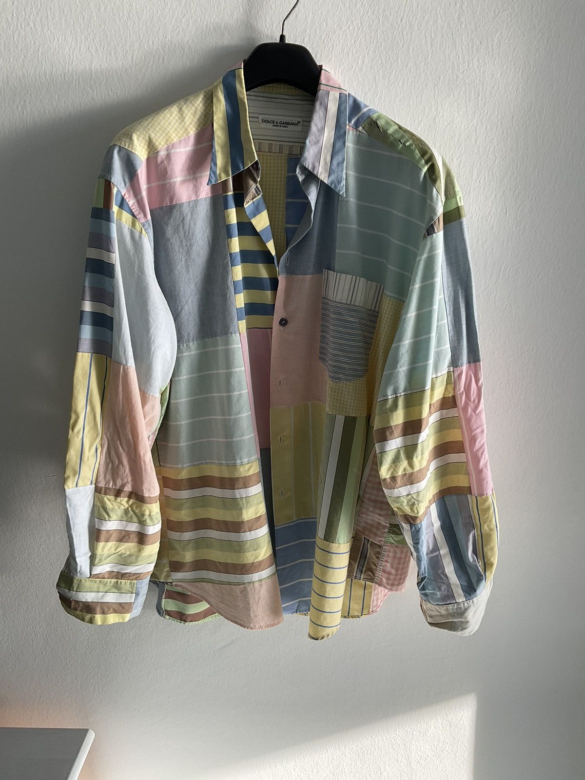 Dolce & Gabbana Historical patchwork shirt by Dolce&Gabbana Size US M / EU 48-50 / 2 - 1 Thumbnail