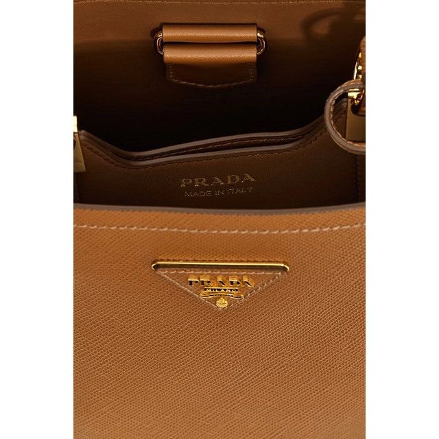 Prada PRADA Panier Small $3650 Caramel Sffiano Leather Top Handle Size ONE SIZE - 3 Thumbnail
