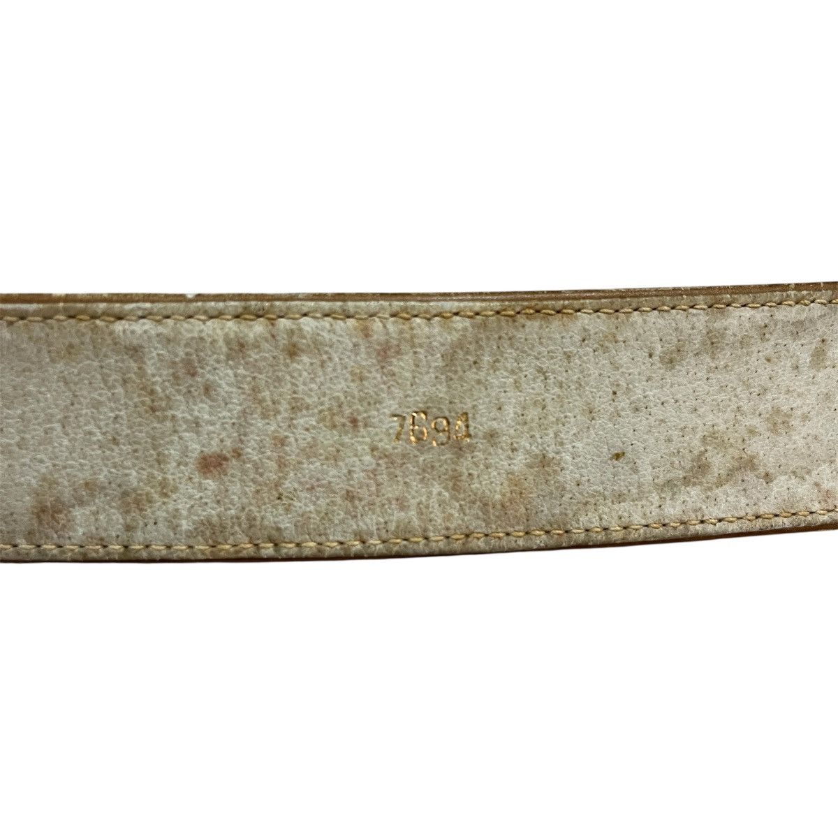 Vintage Vintage 1990s Gucci GG Calf Skin Belt Size ONE SIZE - 6 Thumbnail