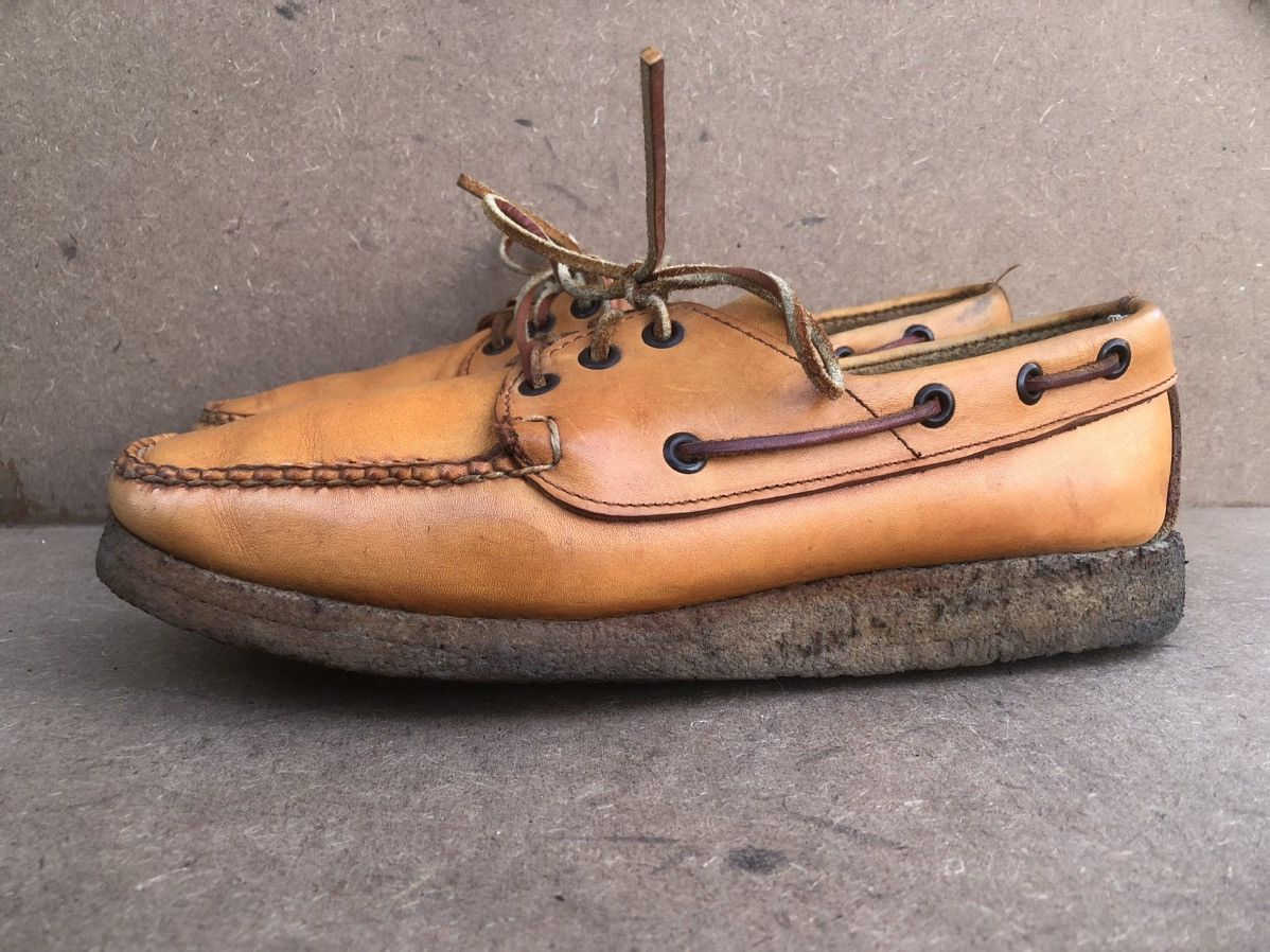 Quoddy Quoddy Brown Leather Men’s Boat Shoes Size 8.5 Size US 8.5 / EU 41-42 - 2 Thumbnail
