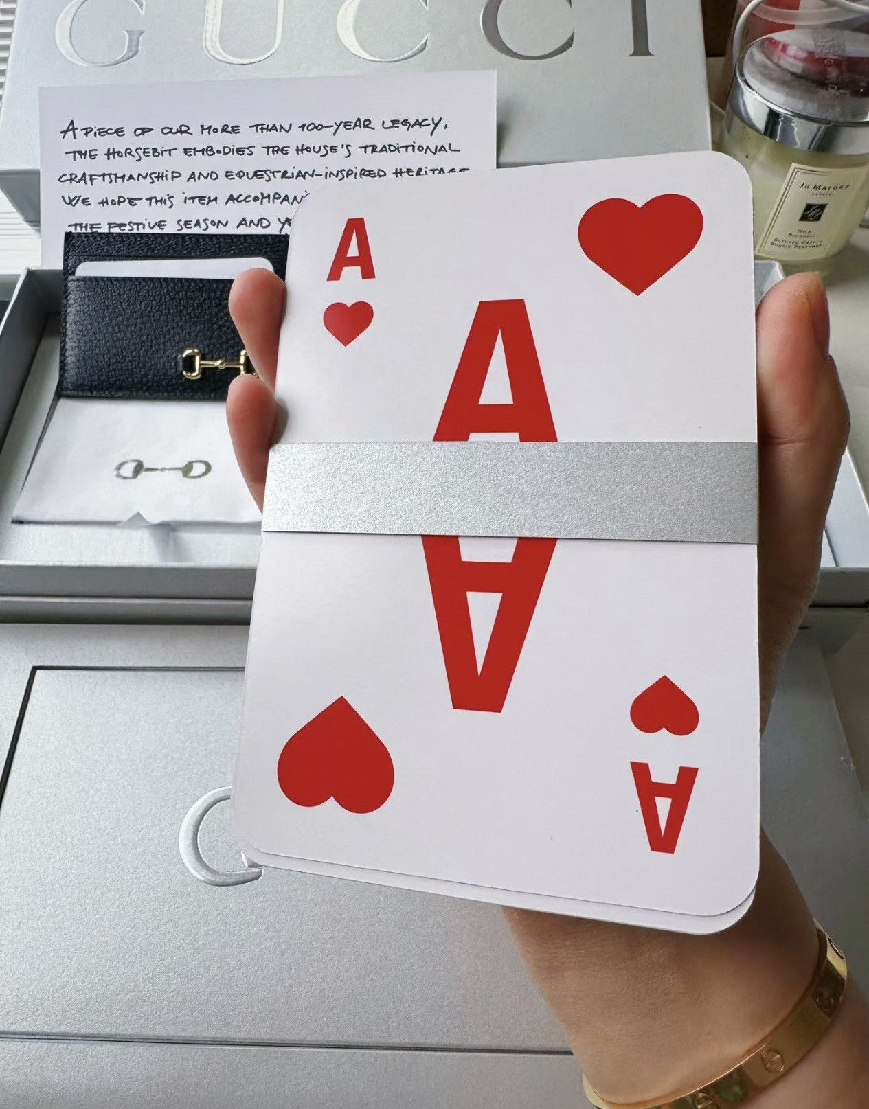 Gucci ♣️Gucci ♠️VIP huge size poker playing cards Size ONE SIZE - 3 Thumbnail