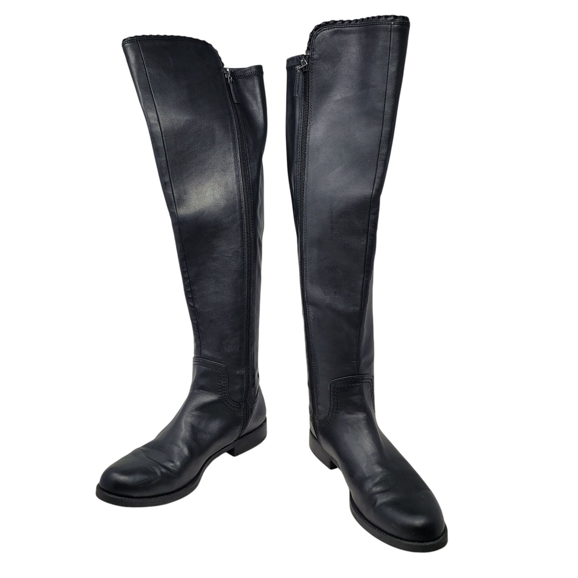 Franco Sarto Franco Sarto Vegan L-Charlotte Womens Black Over The Knee Bo Size US 9.5 / IT 39.5 - 1 Thumbnail