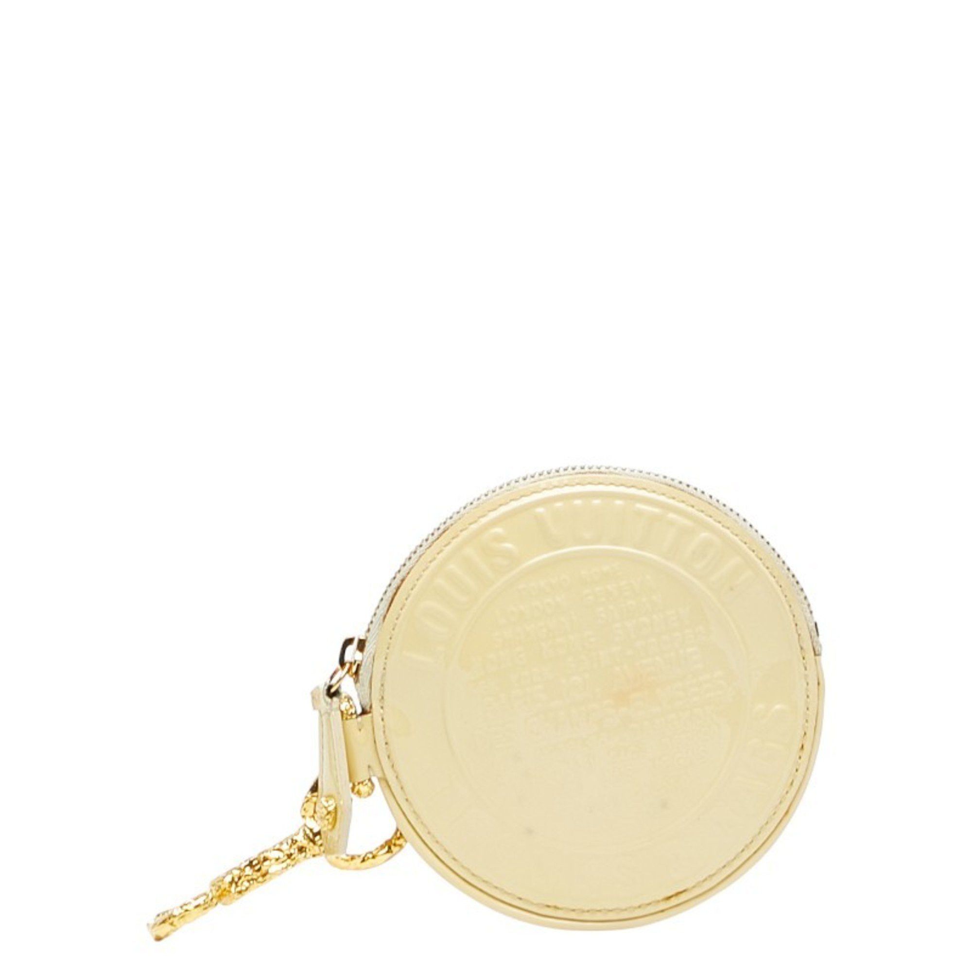 Louis Vuitton Louis Vuitton Vernis Porte Monnaie Long Coin Case M95428 Light Yellow Patent Leather Women's LOUIS VUITTON Size ONE SIZE - 1 Thumbnail