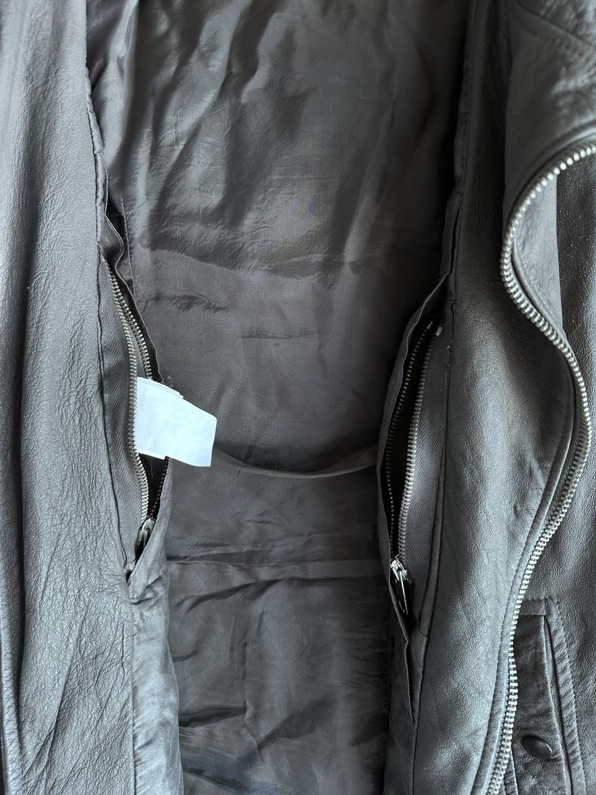 Rick Owens RICK OWENS SCUBA BULLET DUST LEATHER JACKET Size US M / EU 48-50 / 2 - 7 Thumbnail