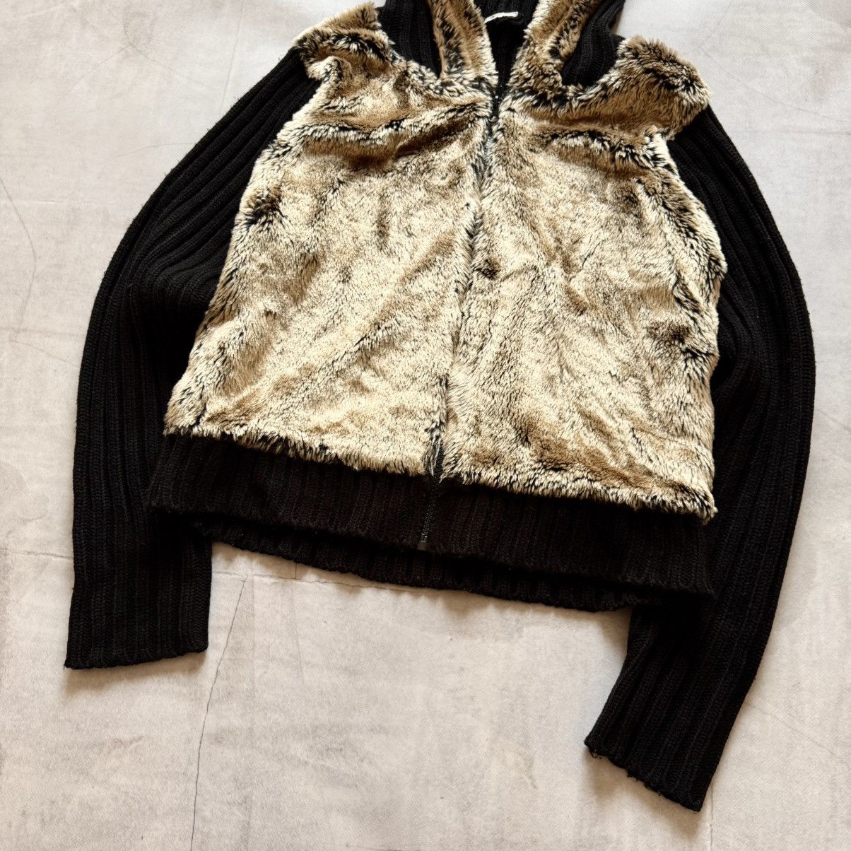 Hysteric Glamour Vintage If Six Was Nine LGB Vibe Fur Zip Sweater Jacket Y2K Size M / US 6-8 / IT 42-44 - 2 Thumbnail