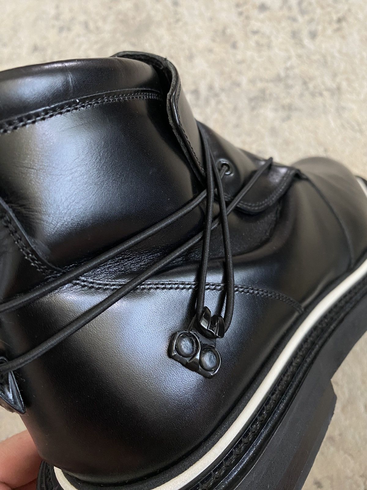 Dior AW09 Cord Wrapped Leather Boots Size US 9 / EU 42 - 7 Thumbnail