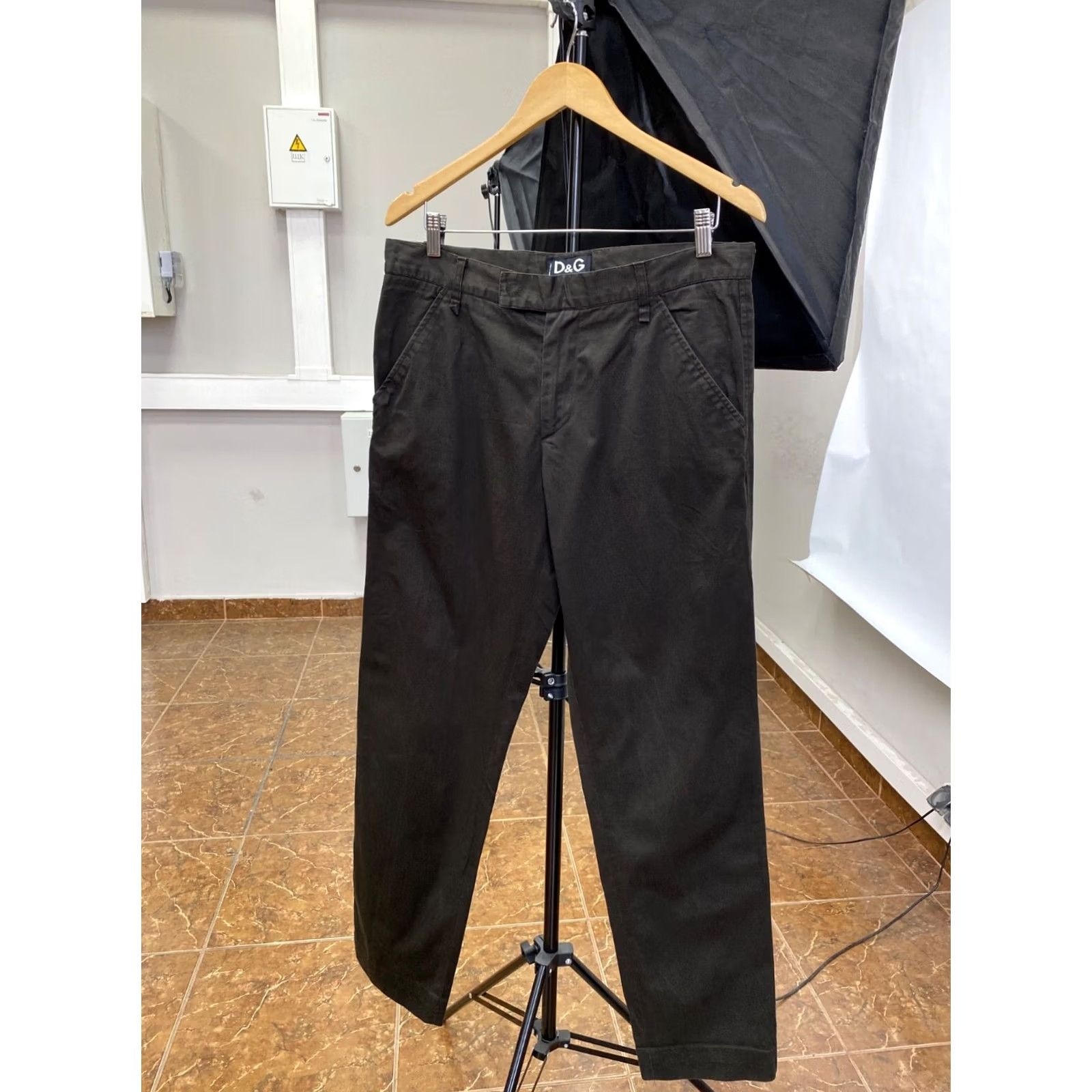 Dolce & Gabbana VINTAGE Dolce&Gabbana Pants 90s Beige Beiges Mens 52 Regular 32in 83cm 19cm 22cm 32cm 90s Theme Mens Size US 36 / EU 52 - 2 Thumbnail