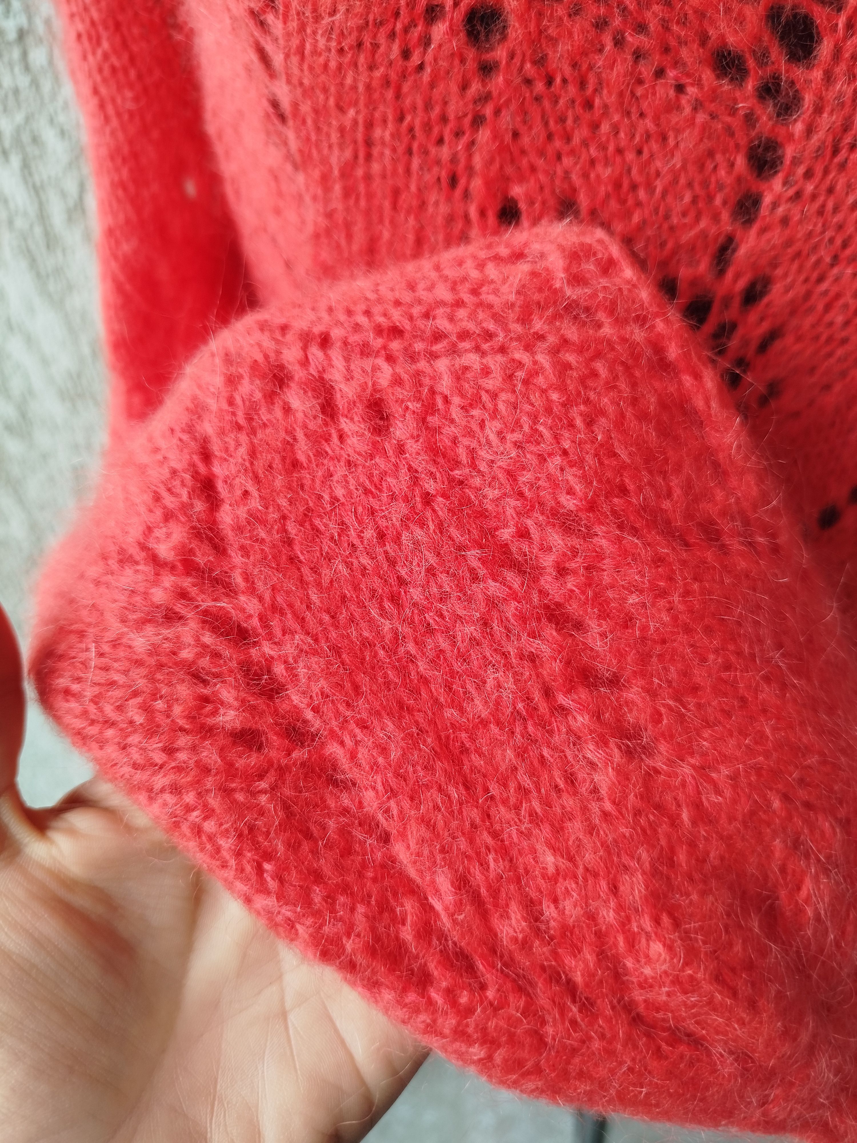 Sezane Sweater Jumper Coral Lace Knit Mohair Merino Size S Size S / US 4 / IT 40 - 11 Thumbnail