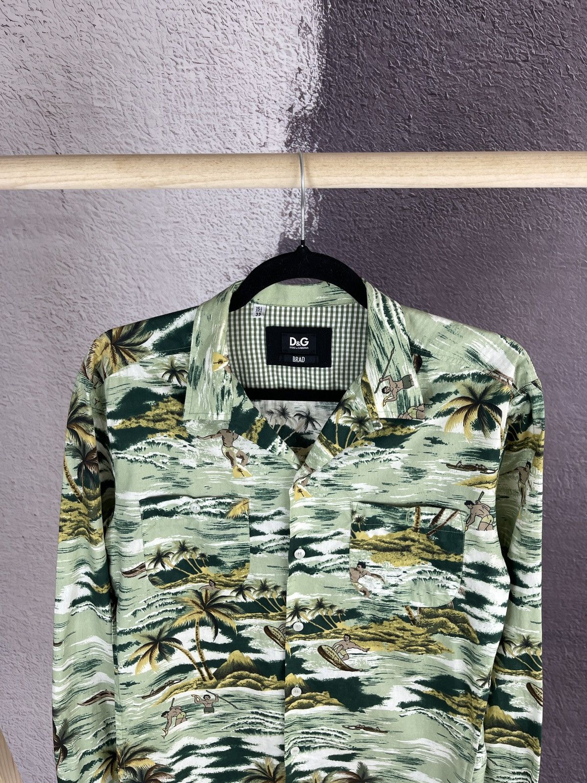Dolce & Gabbana Dolce & Gabbana BRAD Hawaiian ls shirt surfing floral Size US M / EU 48-50 / 2 - 6 Thumbnail