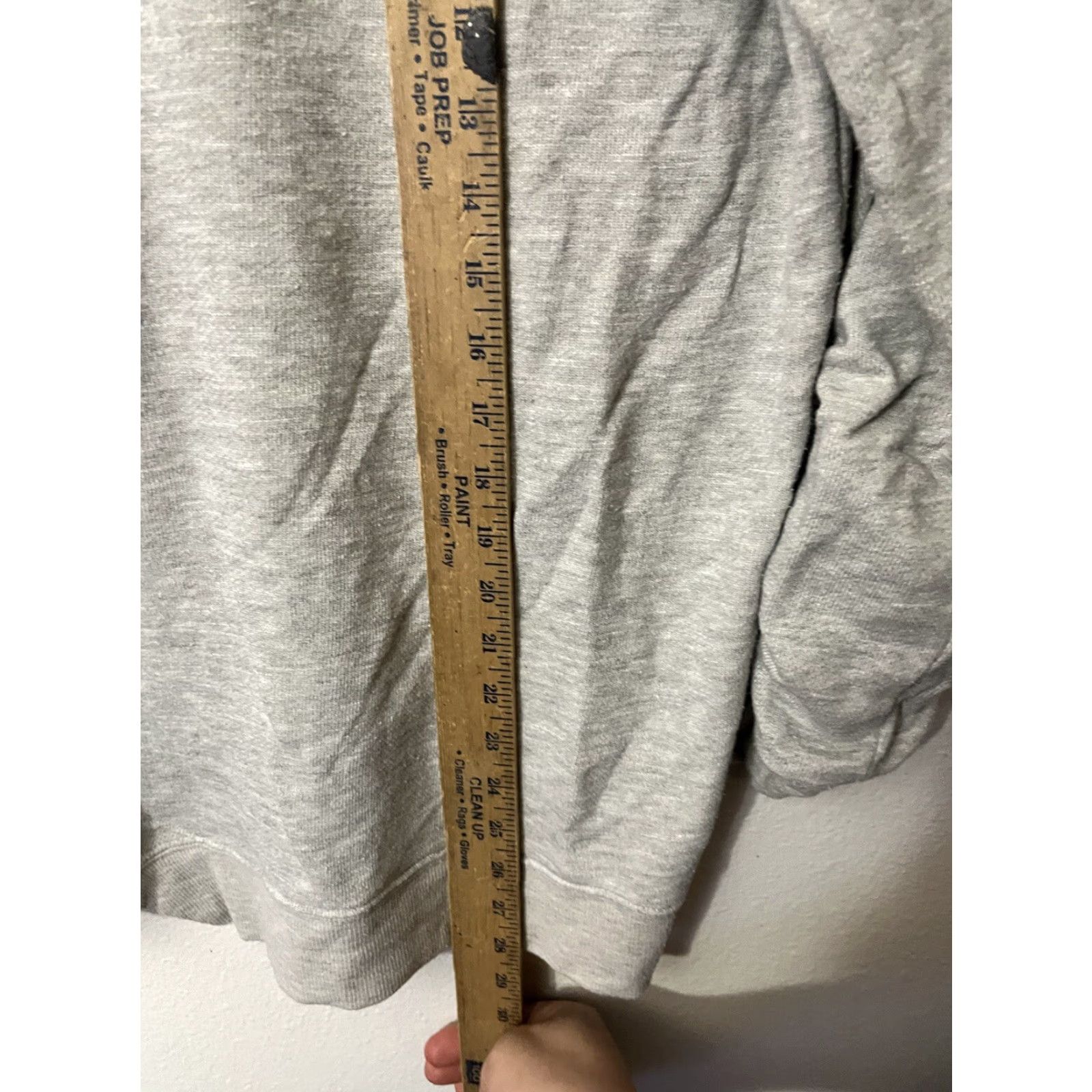 Vintage DEMOCRACY Women's M Core Essential Crew Neck Sweater Sweatshirt Gray Knit Long Sleeve Sequin Wrist Ties Casual Pullover Size M / US 6-8 / IT 42-44 - 4 Thumbnail