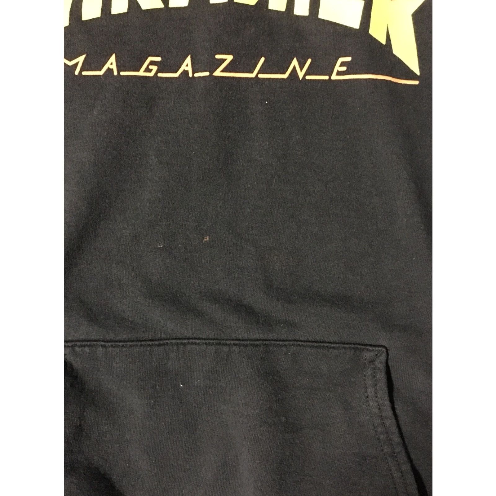 Spitfire Thrasher Distressed Bleach Hoodie M Anti Hero Skate Surf Independent FA Grunge Shirt Mens Black 90s Skater Punk Rock Retro Pullover Size US M / EU 48-50 / 2 - 4 Thumbnail